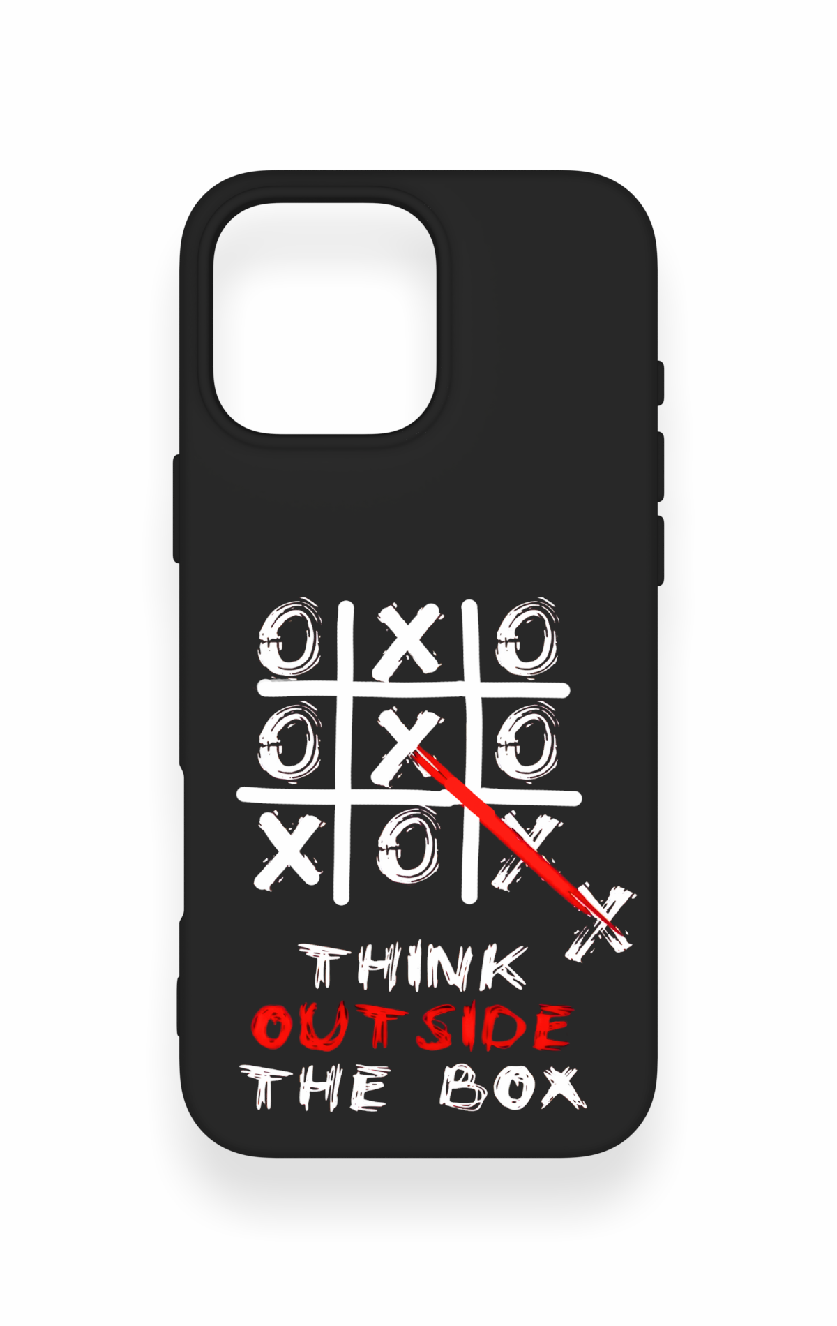iPhone 16 Pro Max Uyumlu Out Side The Box Desenli Silikon Kılıf