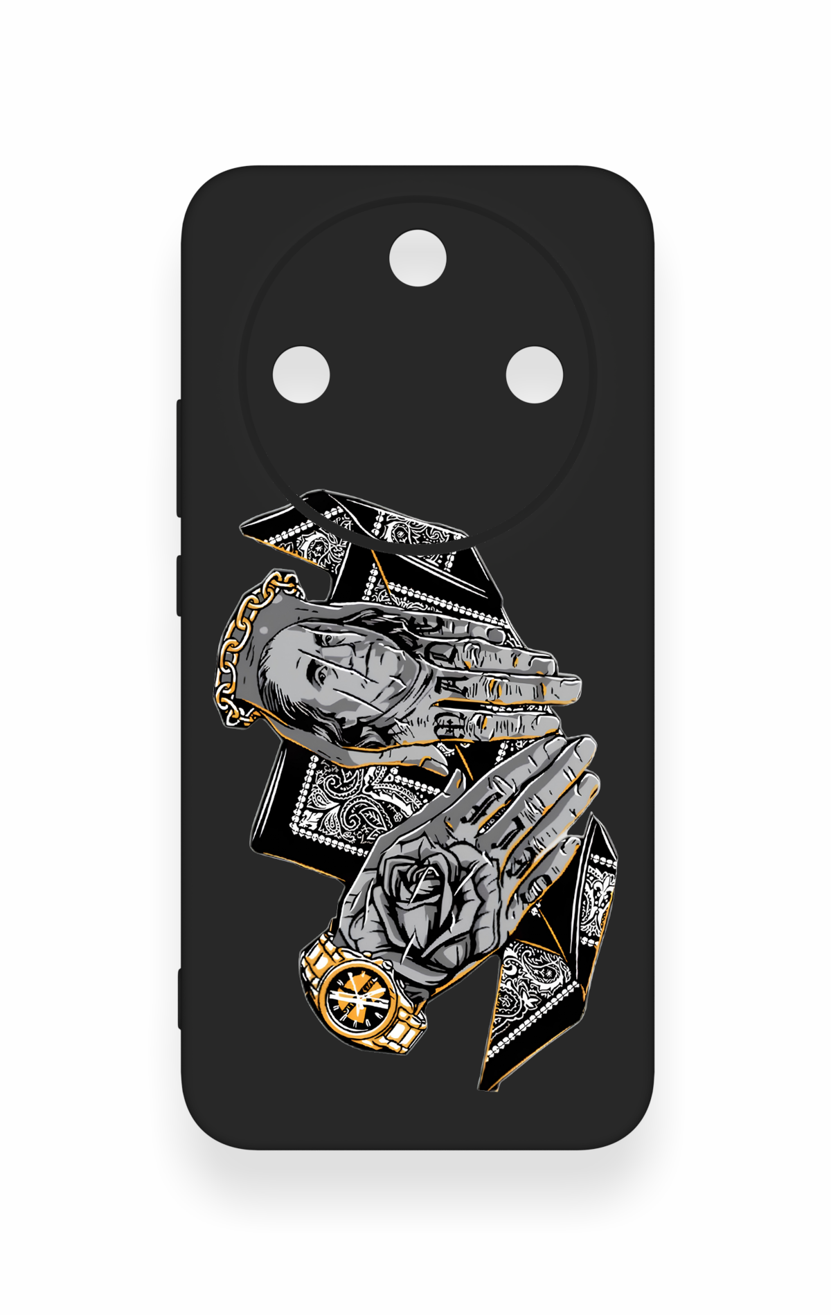 Honor Magic 8 Lite Uyumlu Self Made Desenli Silikon Kılıf