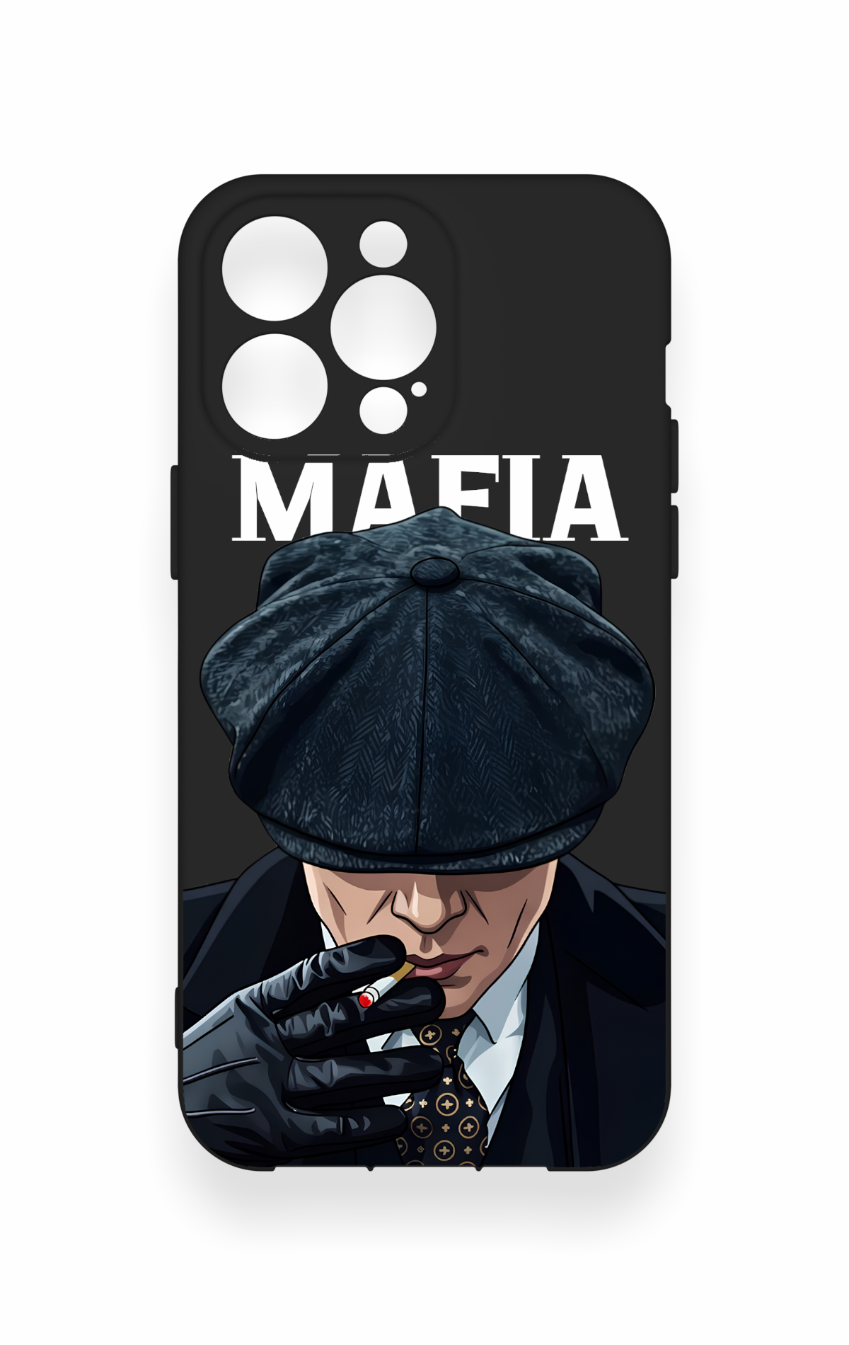 iPhone 14 Pro Max Uyumlu MAFIA Desenli Silikon Kılıf