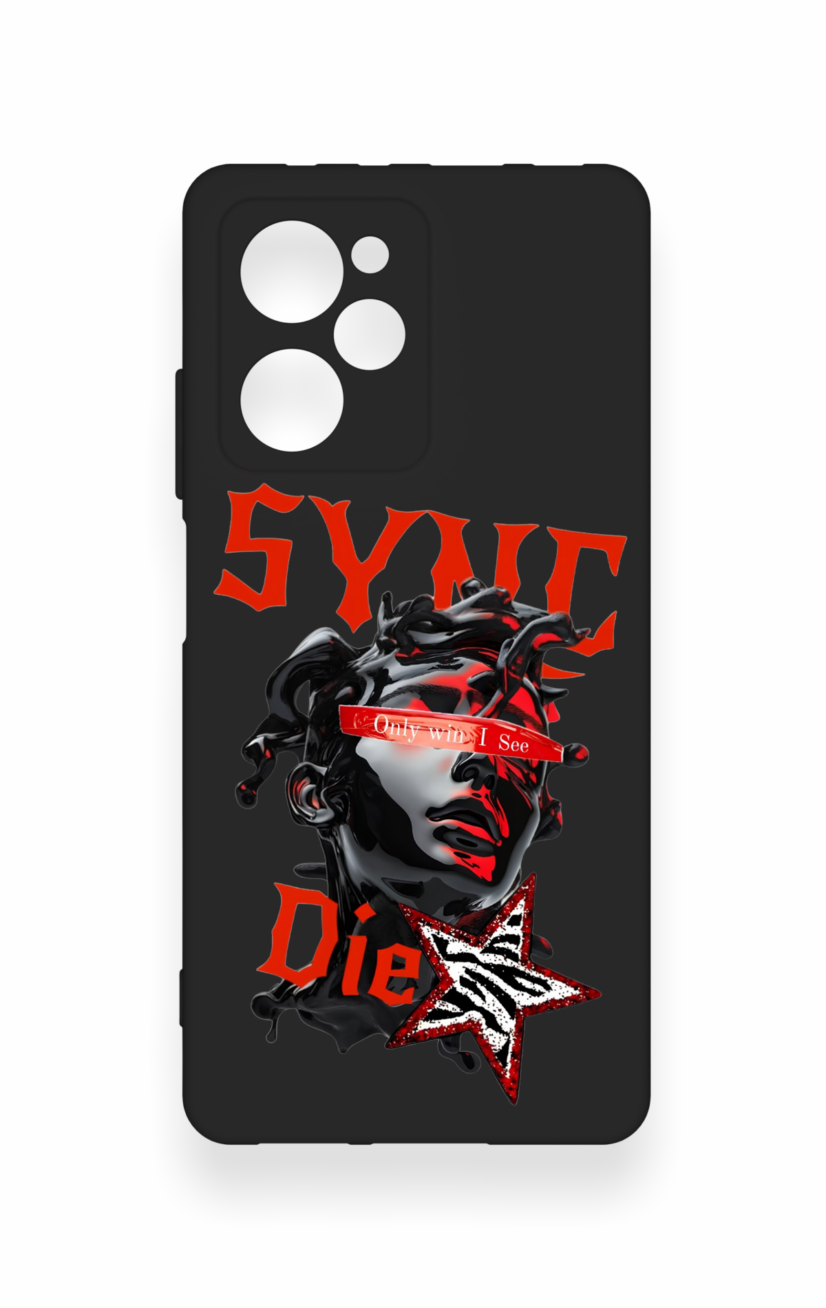 Poco X5 Pro Uyumlu Sync Die Desenli Silikon Kılıf