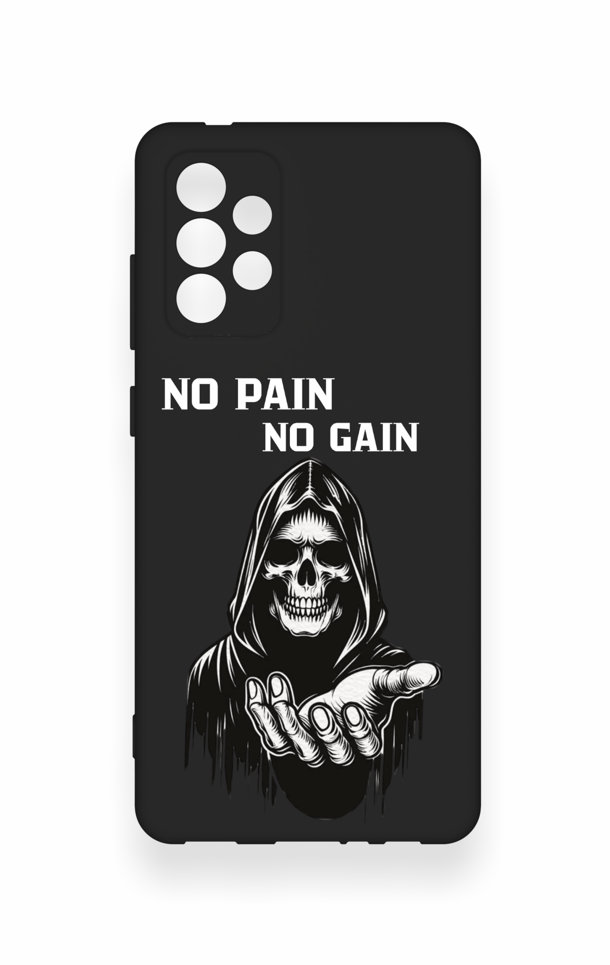 Samsung-A72 Uyumlu No Pain No Gain Desenli Silikon Kılıf