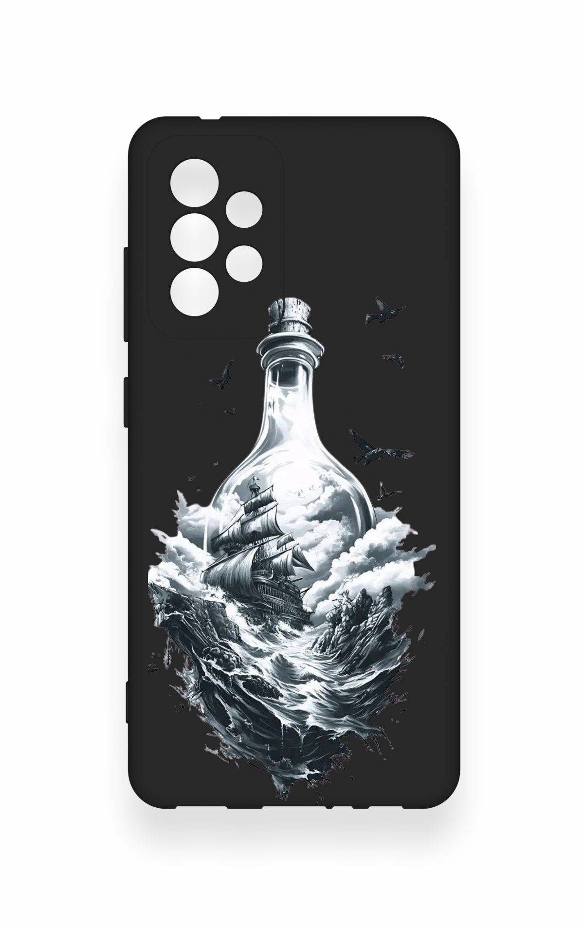 Samsung A52 Uyumlu Secret Sea Desenli Silikon Kılıf
