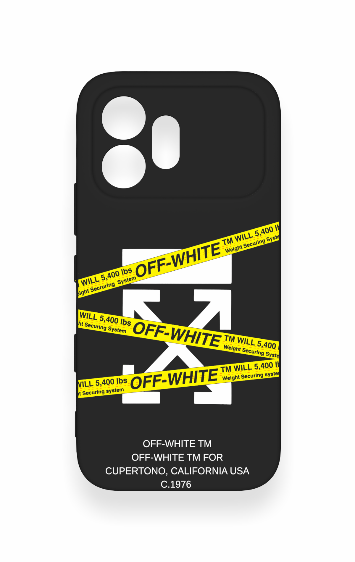 Honor 600 Uyumlu Off White Desenli Silikon Kılıf