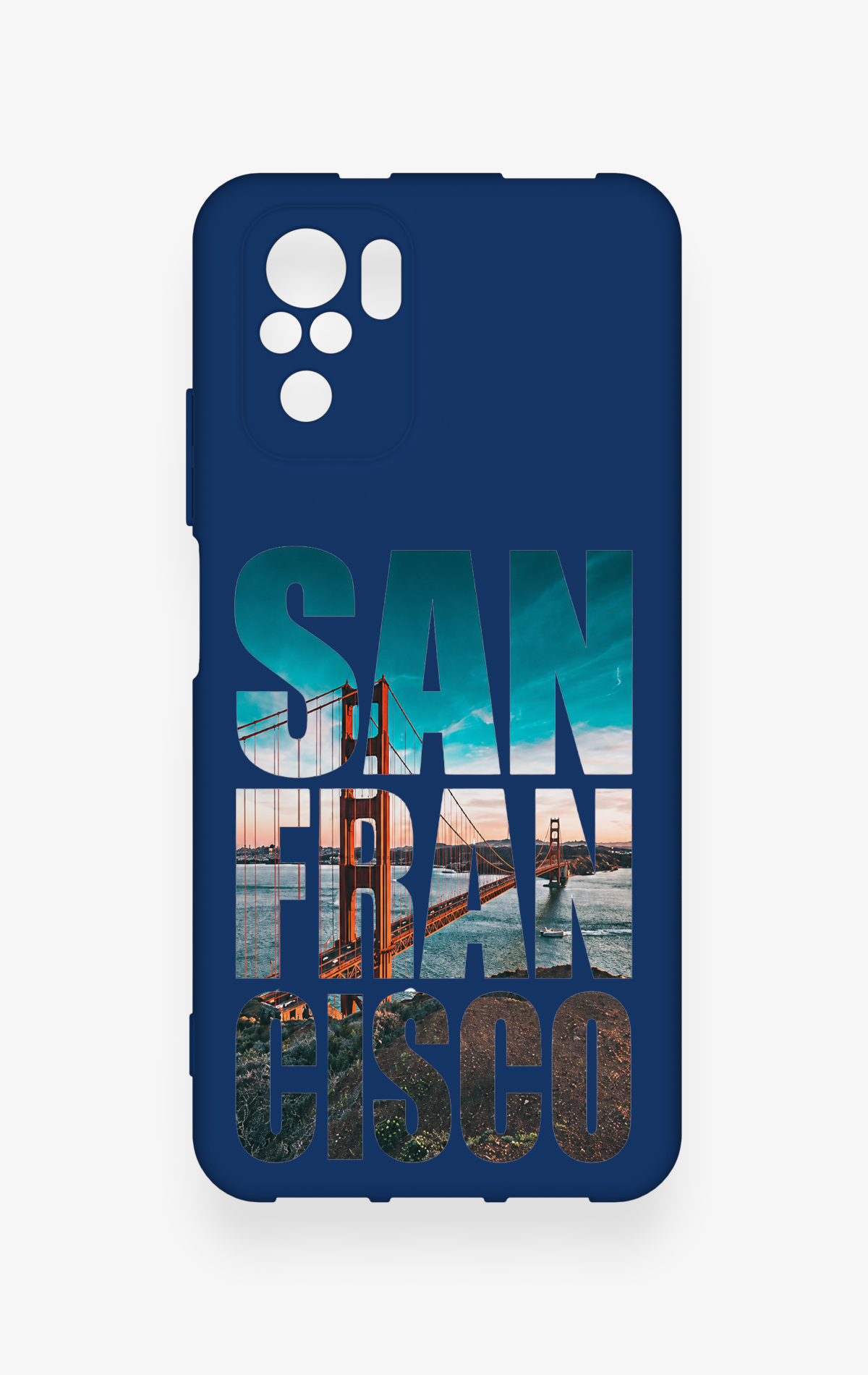 Redmi Note 10-10S Uyumlu San Francisco Desenli Silikon Kılıf