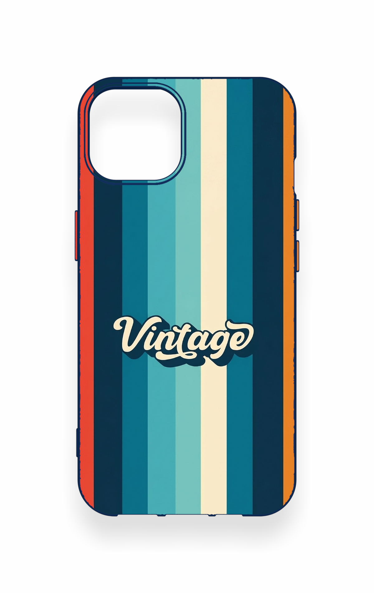 iPhone 13 Uyumlu Vintage Desenli Silikon Kılıf