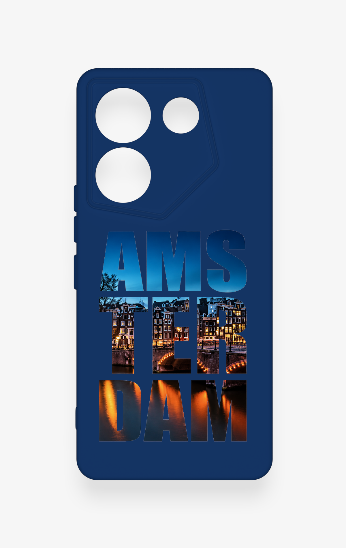Tecno Caman 20 Pro 5G Uyumlu Amsterdam Desenli Silikon Kılıf