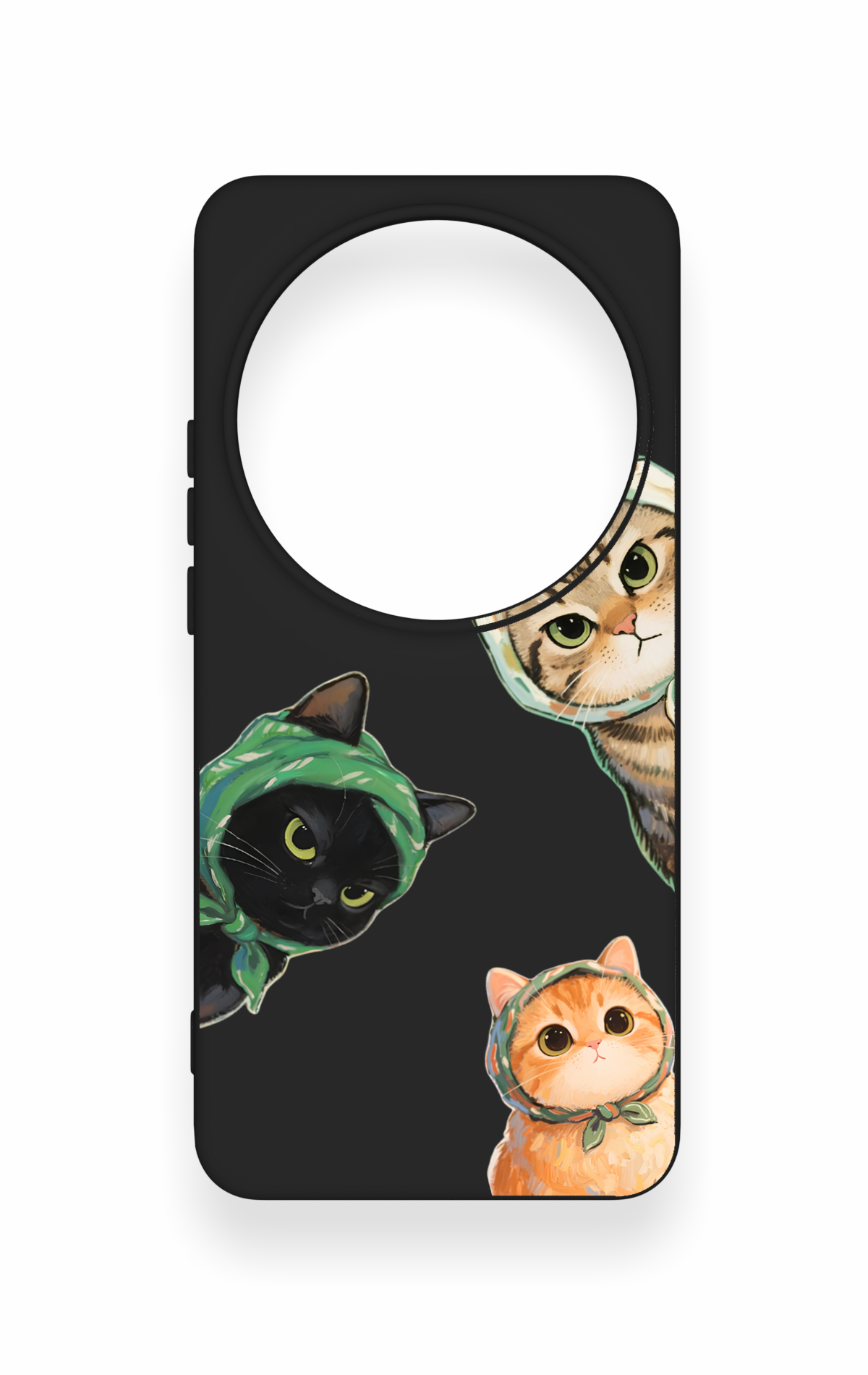 Xiomi Mi 15 Ultra Uyumlu Kedi Ekibi Desenli Silikon Kılıf