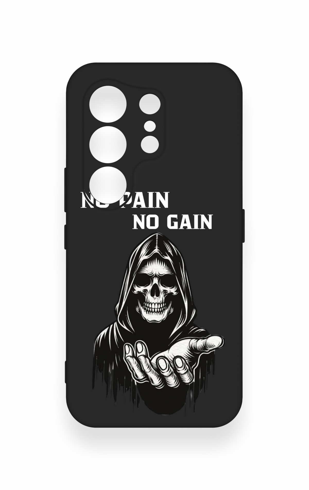 Tecno Camon 50 4G Uyumlu No Pain No Gain Desenli Silikon Kılıf