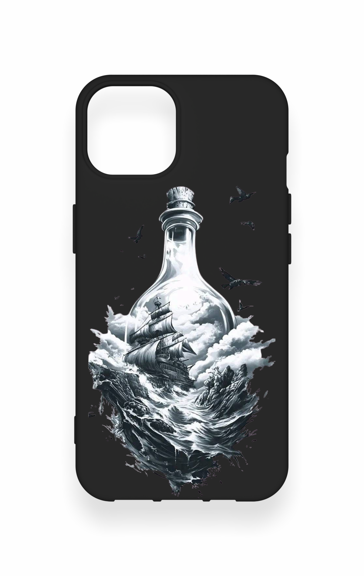 iPhone 14 Uyumlu Secret Sea Desenli Silikon Kılıf