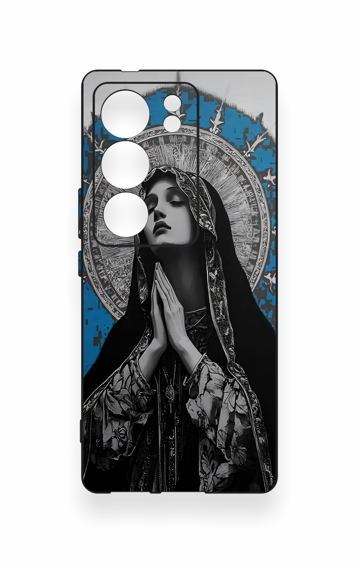 Vivo V29 Uyumlu Rahibe Desenli Silikon Kılıf