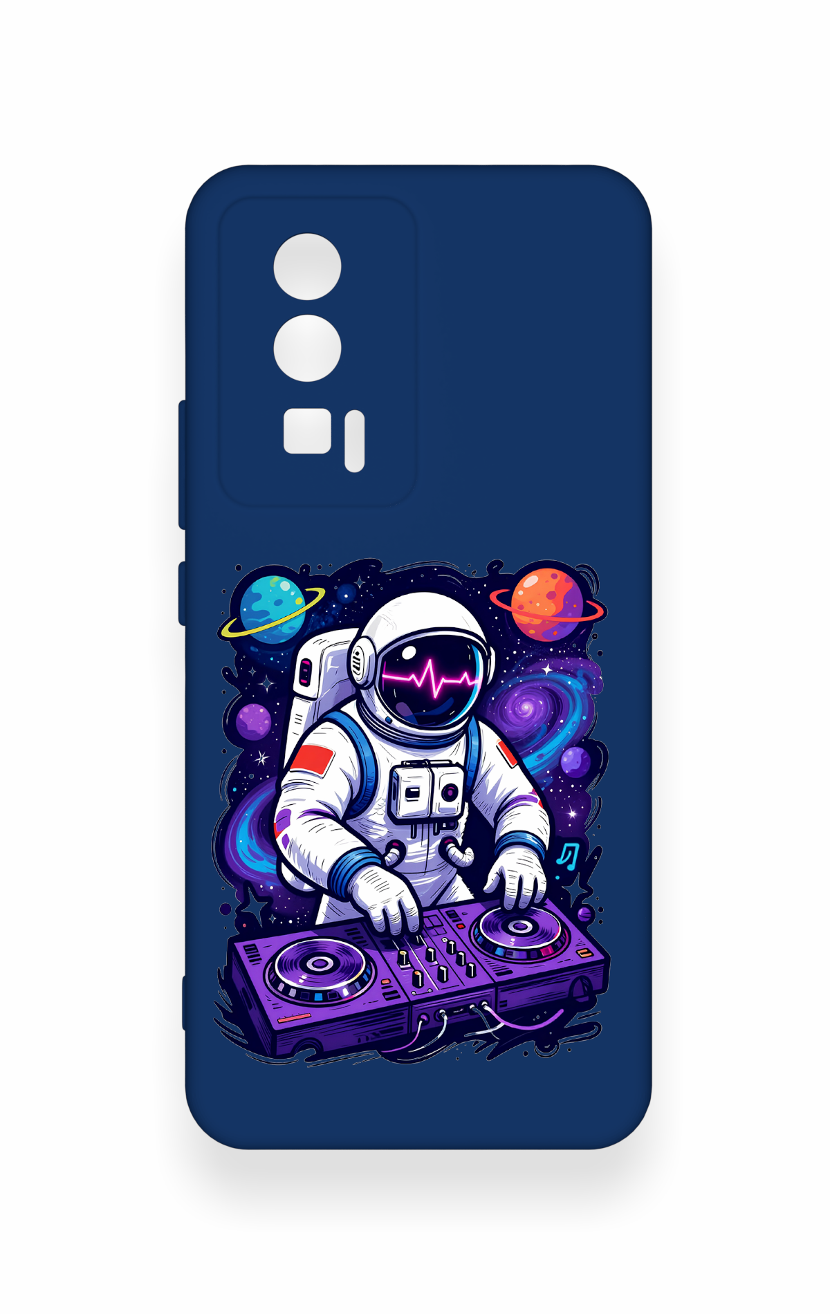 Poco F5 Pro Uyumlu Astronot DJ Desenli Silikon Kılıf