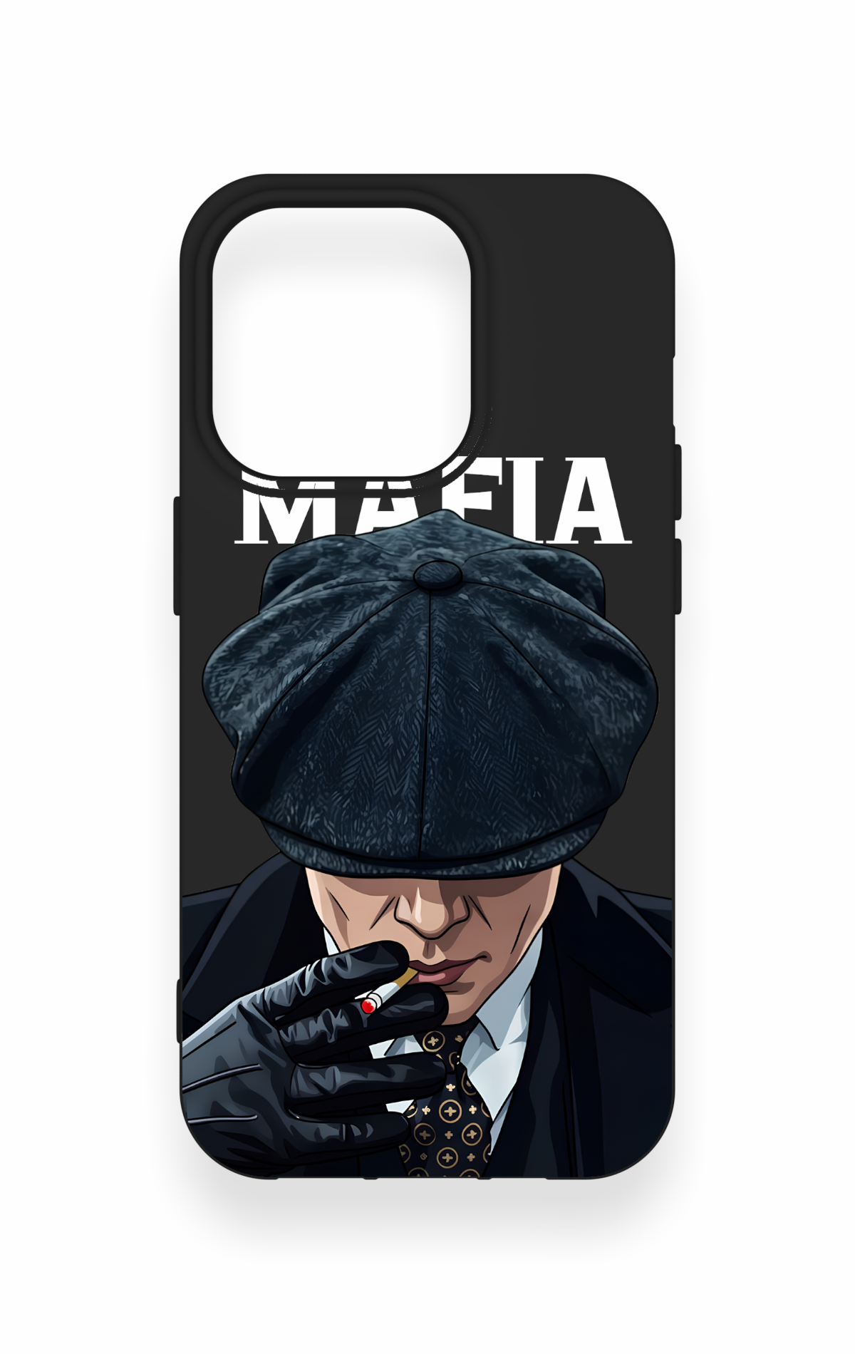 iPhone 14 Pro Uyumlu MAFIA Desenli Silikon Kılıf