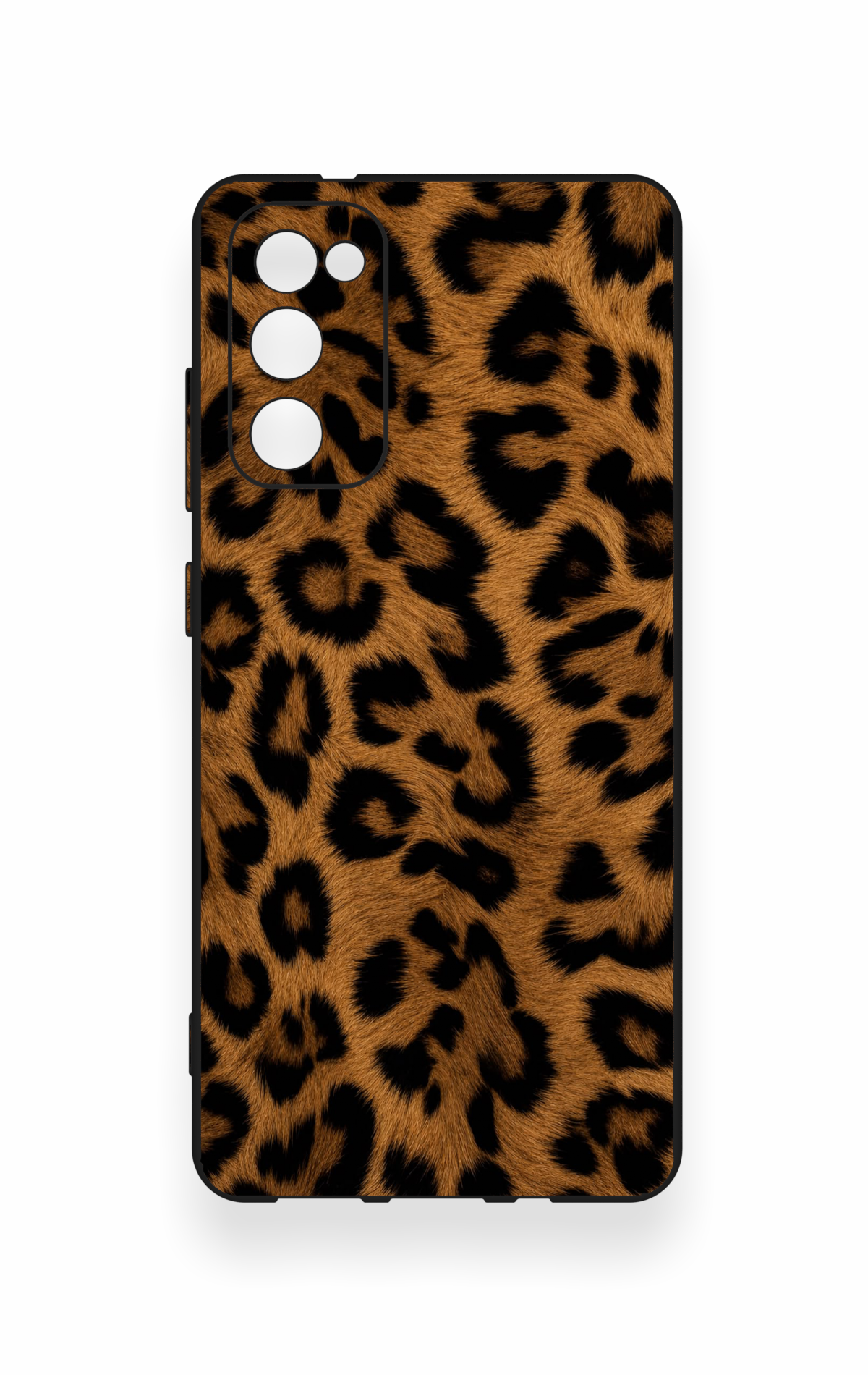 Samsung S20Fe Uyumlu Koyu Leopar Deri Desenli Silikon Kılıf