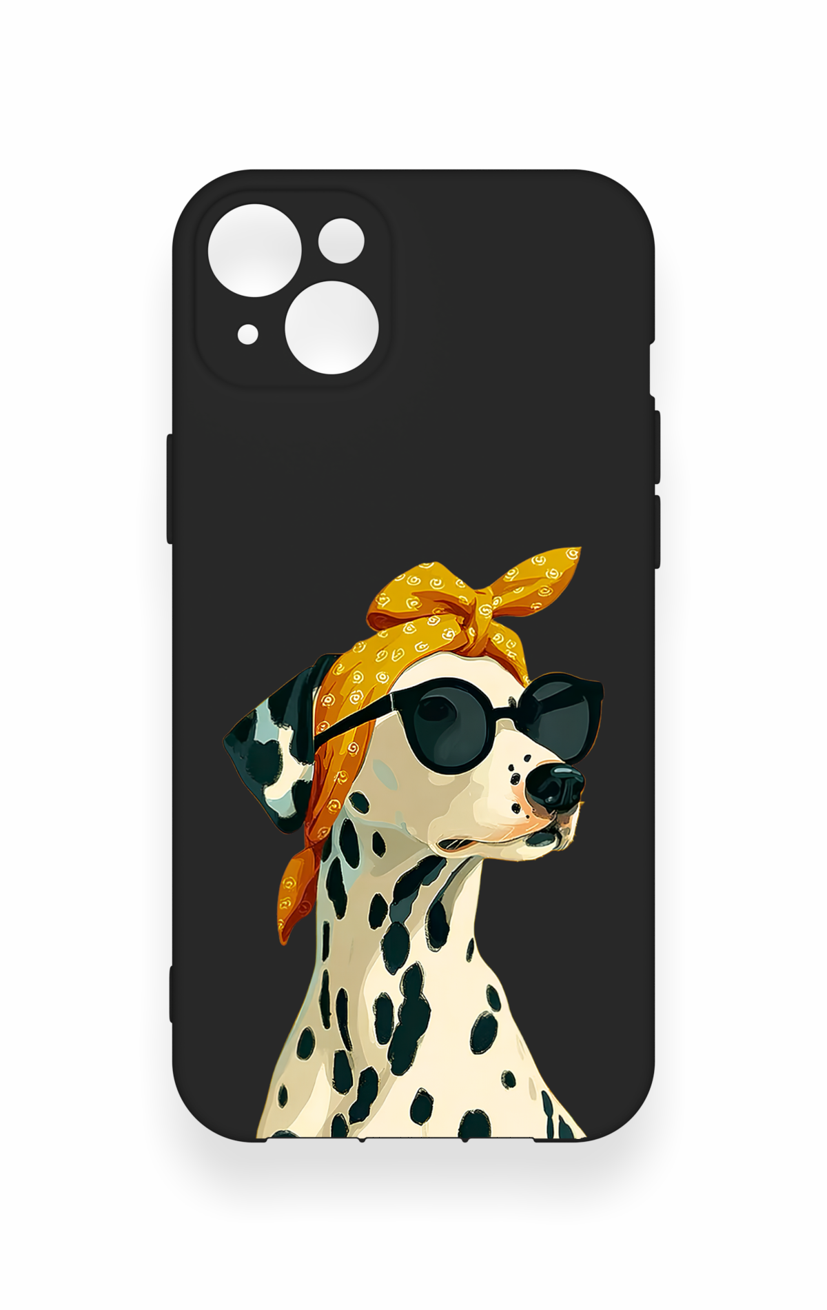 iPhone 14 Plus/15 Plus Uyumlu Cool Dalmaçyalı Desenli Silikon Kılıf