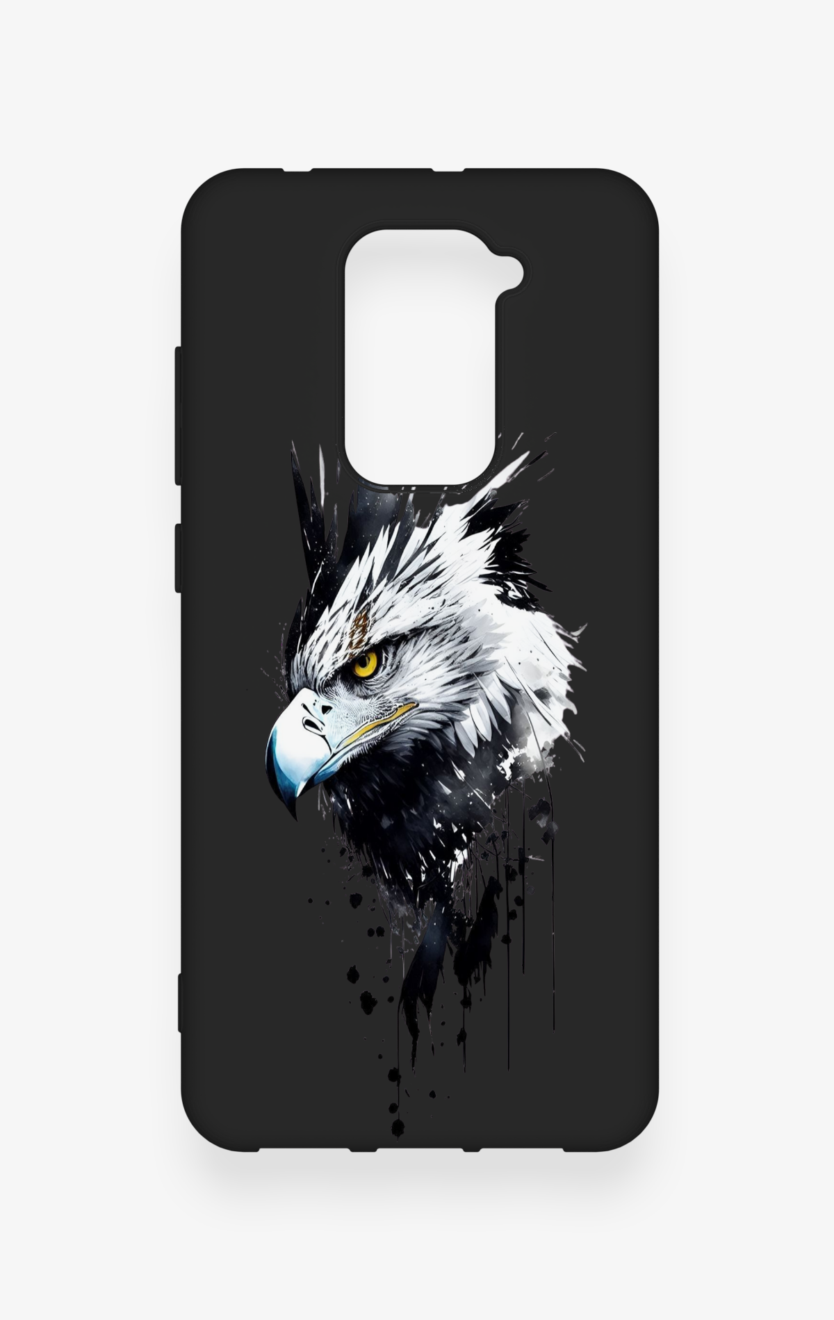 Redmi Note 9 Uyumlu Bald Eagle Desenli Silikon Kılıf