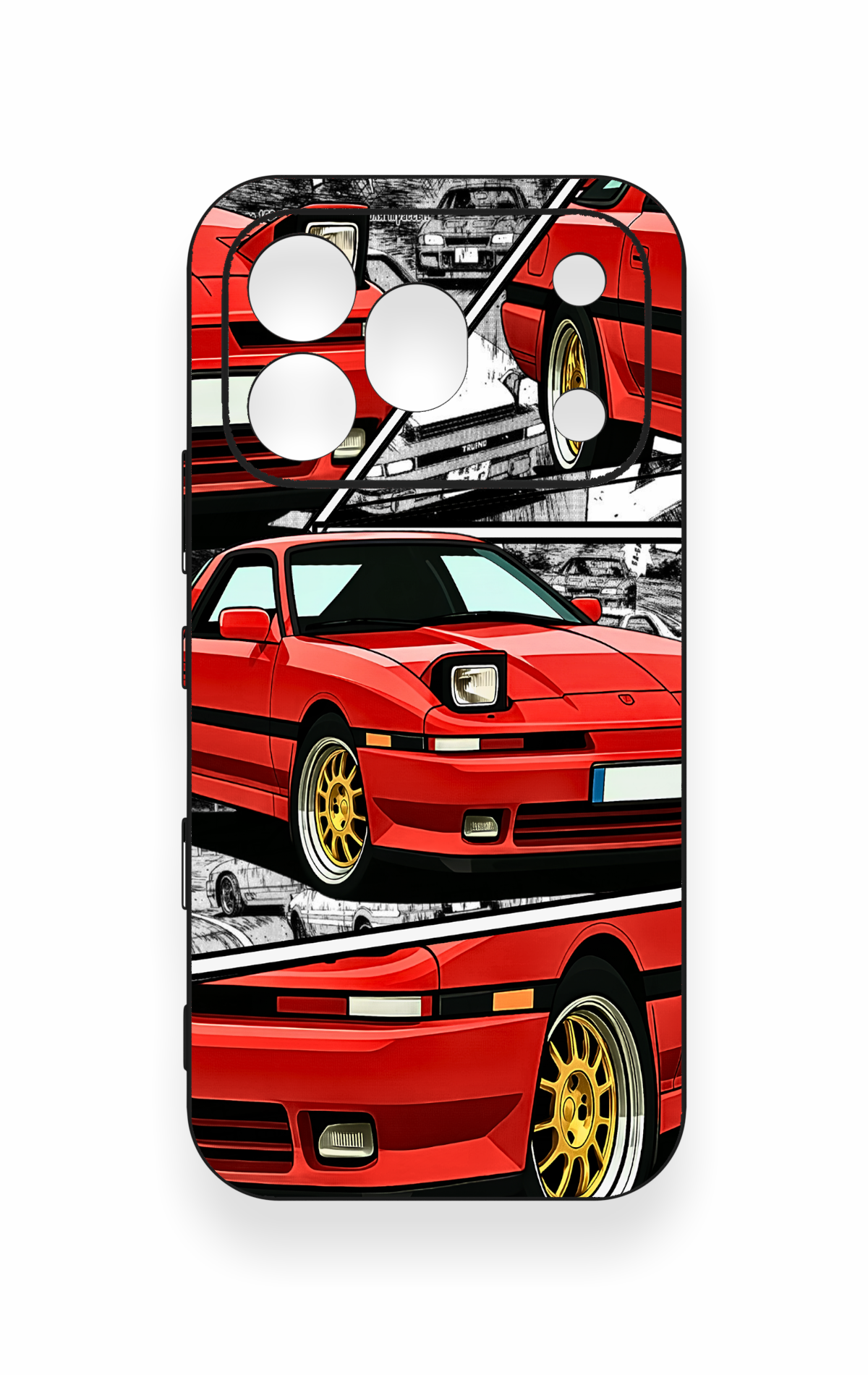 Honor 600 Pro Uyumlu Kırmızı Supra Desenli Silikon Kılıf