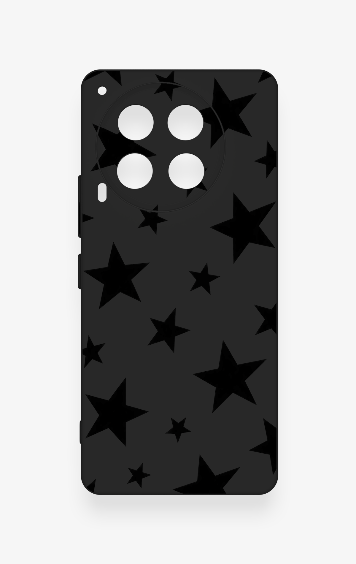 Tecno Camon 30 Uyumlu Siyah Star Desenli Silikon Kılıf