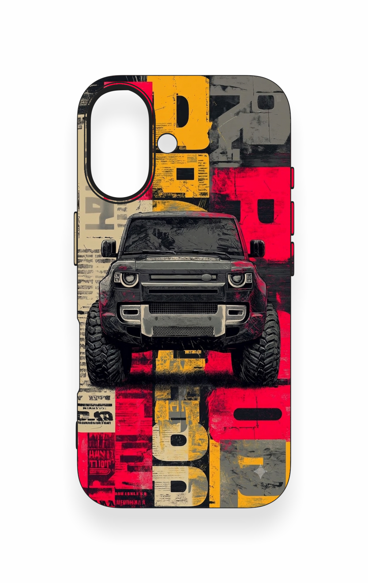 iPhone 16 Uyumlu Defender Truck Desenli Silikon Kılıf