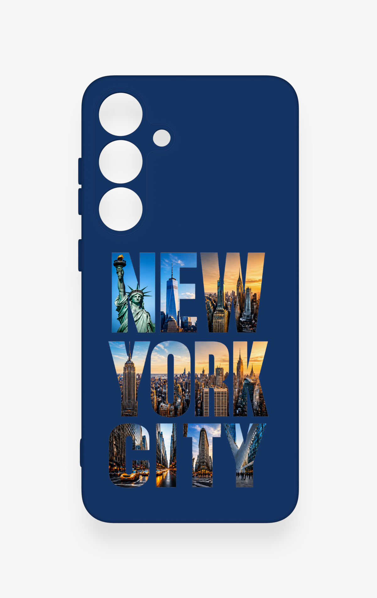 Samsung S25 Plus Uyumlu New York City Desenli Silikon Kılıf