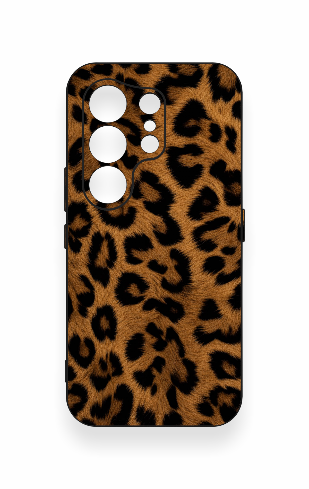 Tecno Camon 50 4G Uyumlu Koyu Leopar Deri Desenli Silikon Kılıf
