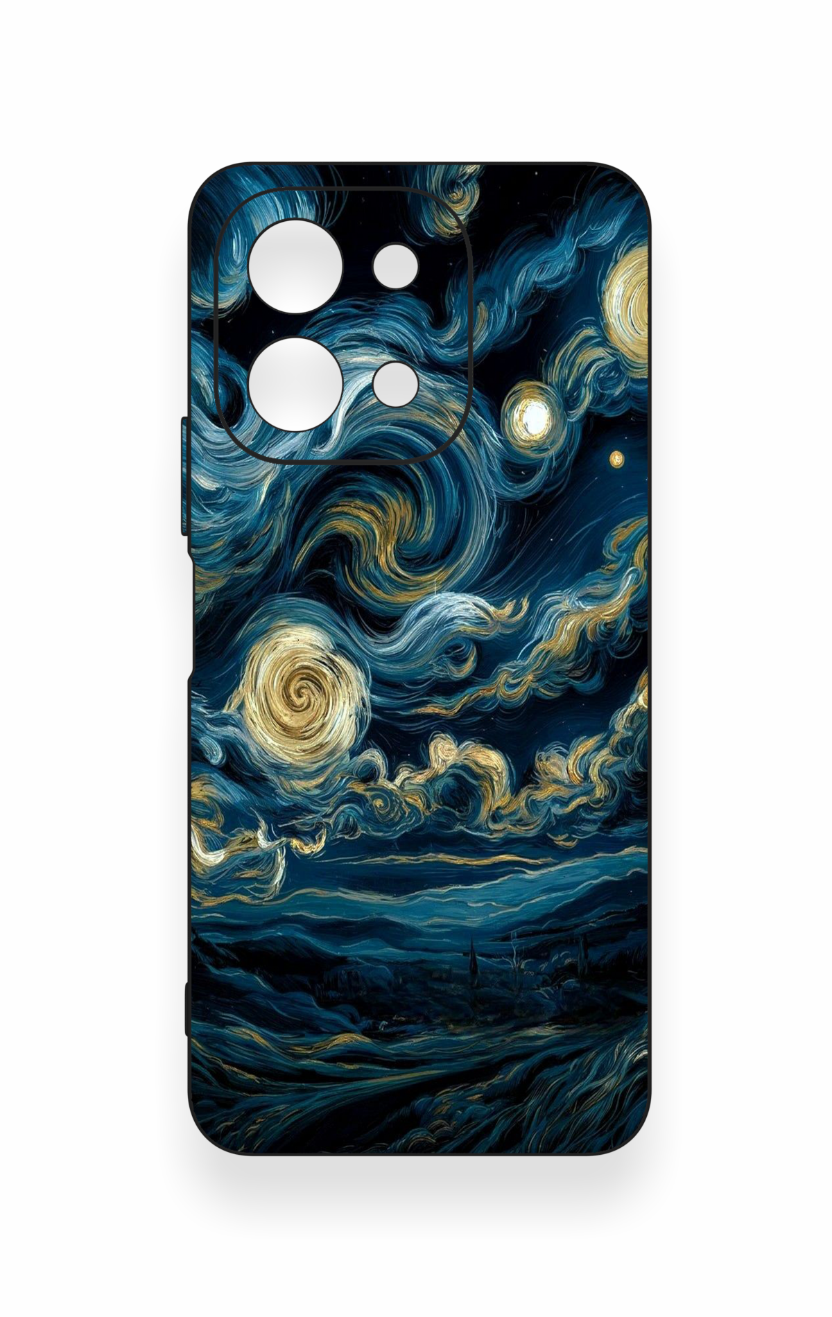 Vivo Y28 Uyumlu Yıldızlı Gece Desenli Silikon Kılıf