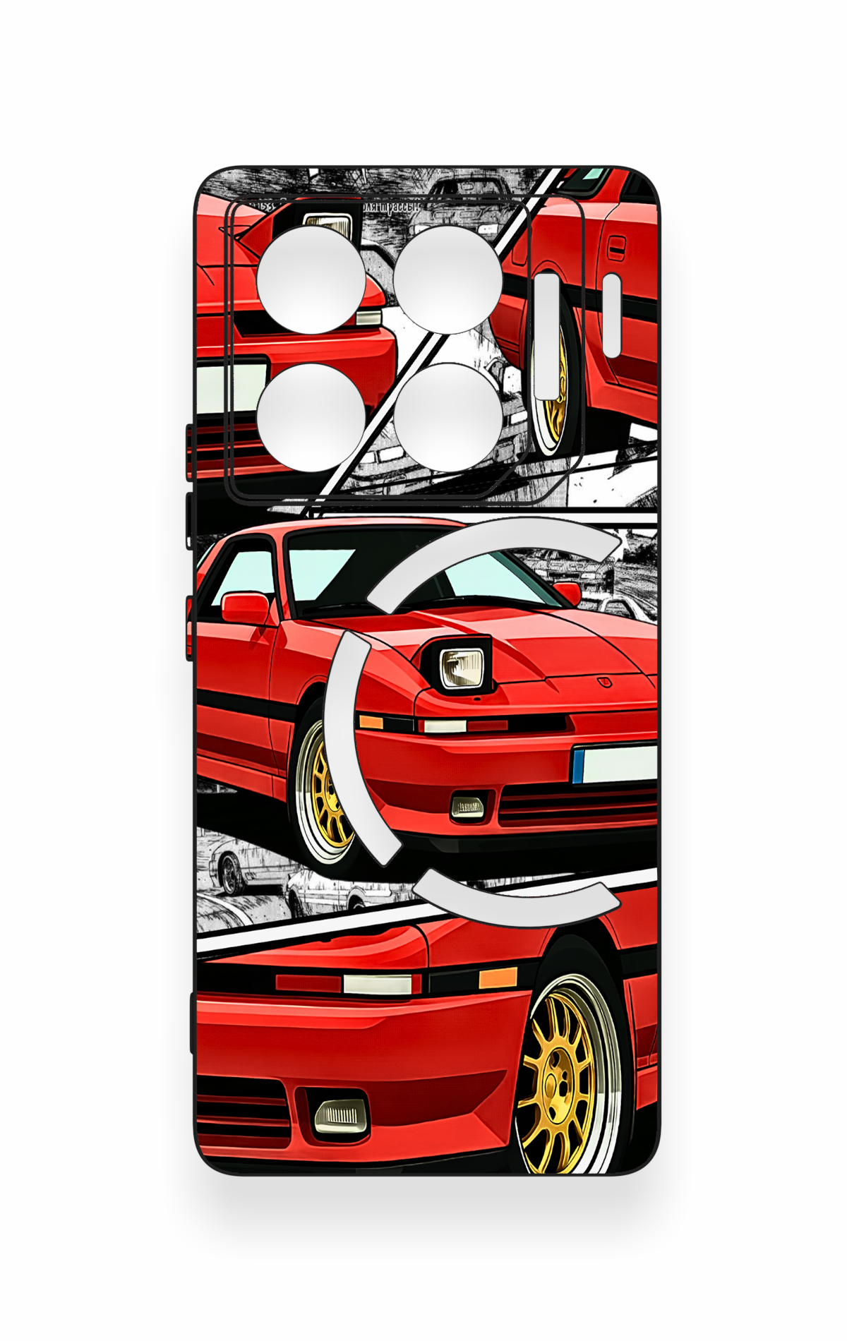 İnfinix Gt 20 Pro Uyumlu Kırmızı Supra Desenli Silikon Kılıf