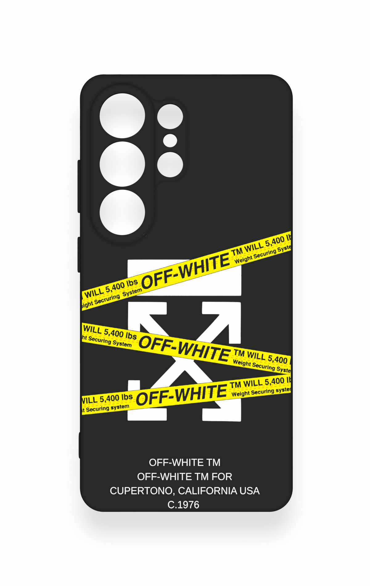 Samsung S26 Ultra Uyumlu Off White Desenli Silikon Kılıf