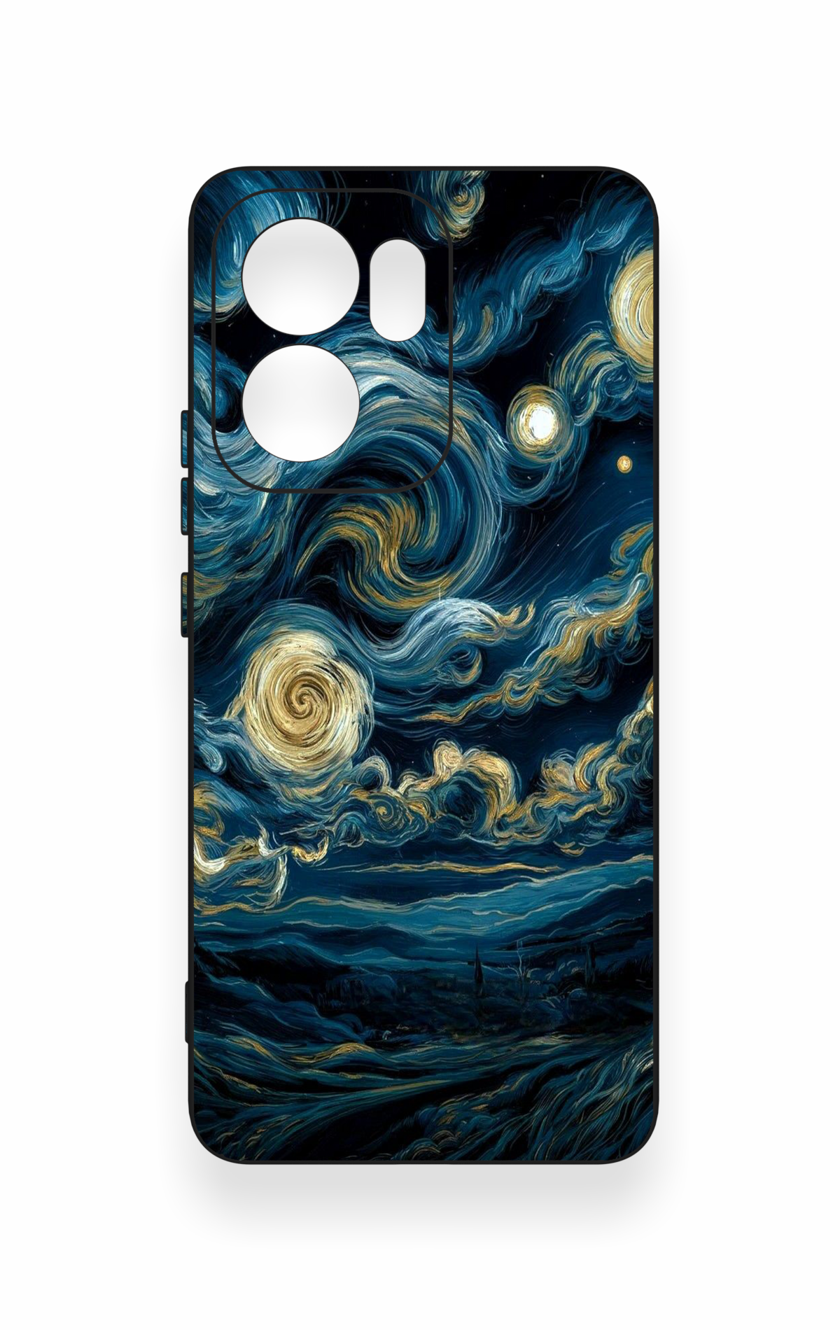 Oppo Reno 13F Uyumlu Yıldızlı Gece Desenli Silikon Kılıf