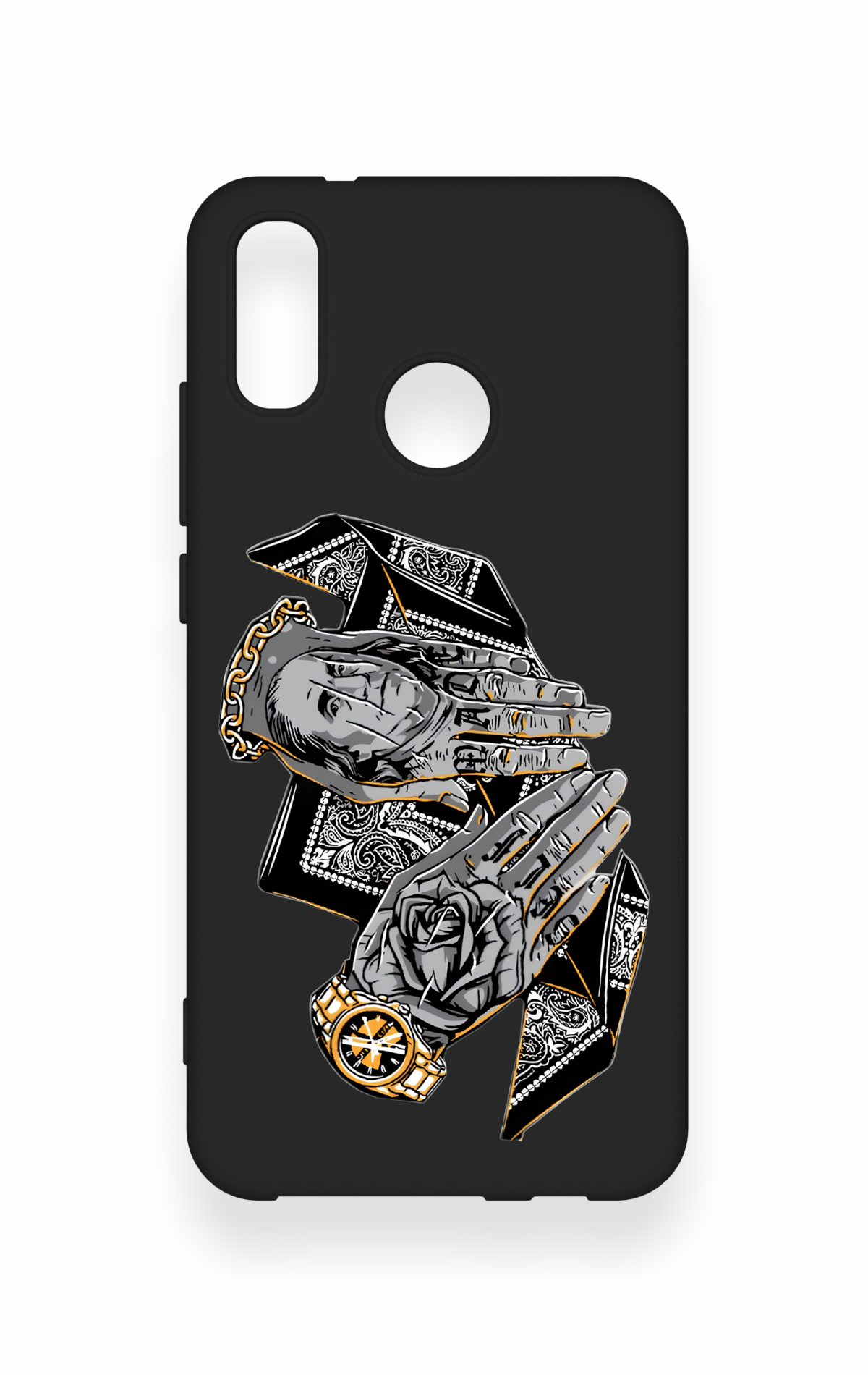 Huawei P20 Lite Uyumlu Self Made Desenli Silikon Kılıf