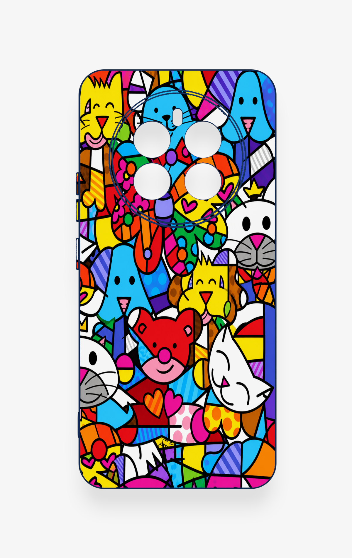 Realme 12 4G Uyumlu Britto Garden Desenli Silikon Kılıf