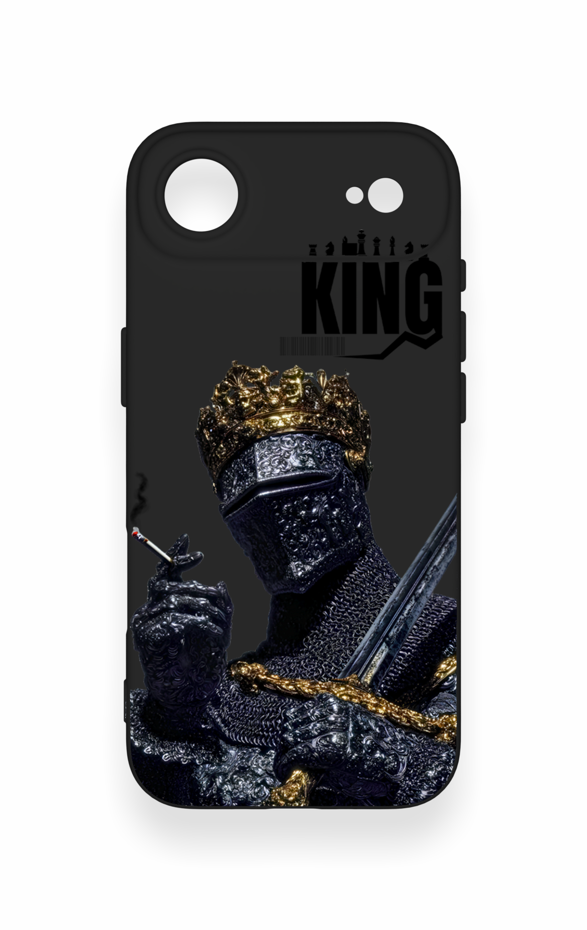 iPhone 17 Air Uyumlu King Desenli Silikon Kılıf