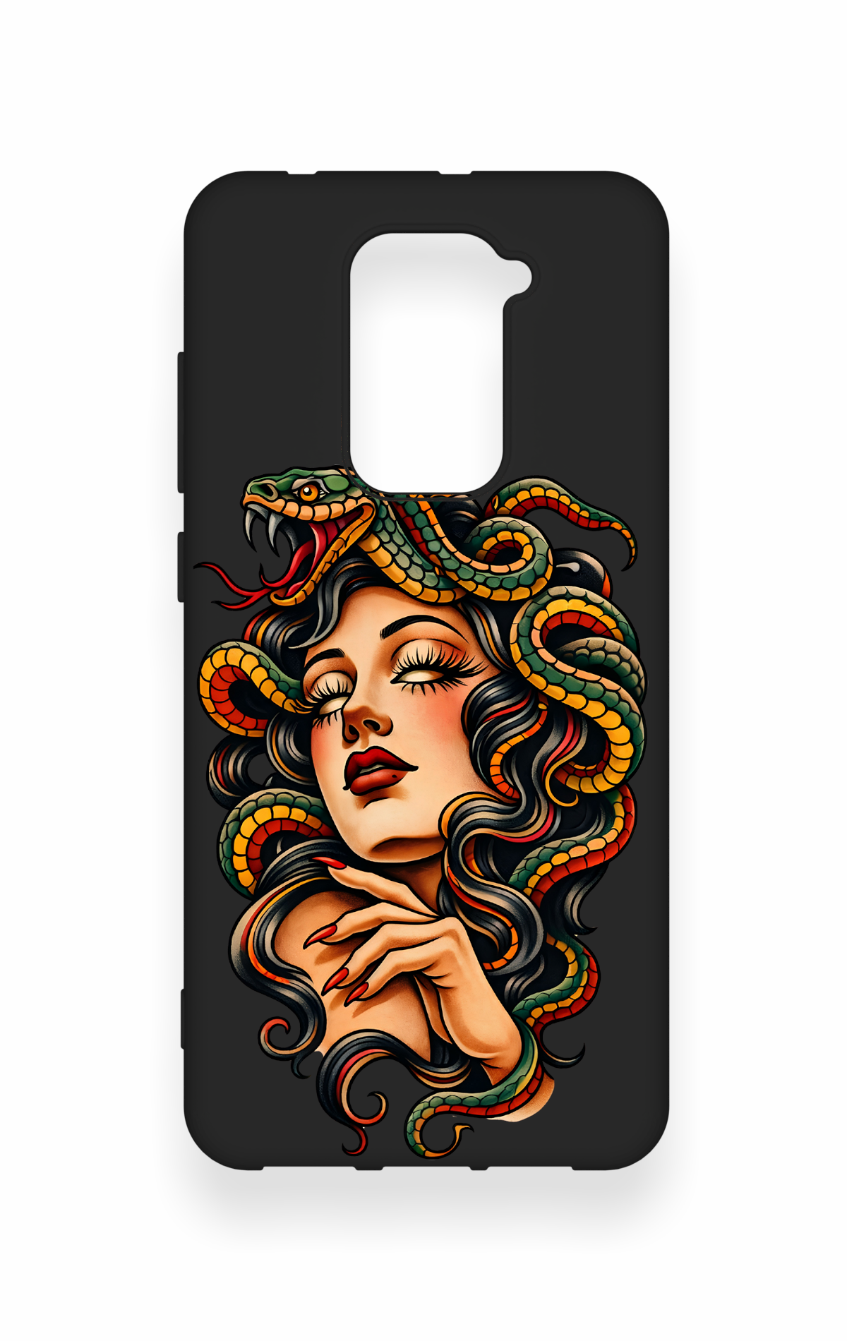 Redmi Note 9 Uyumlu Medusa Desenli Silikon Kılıf