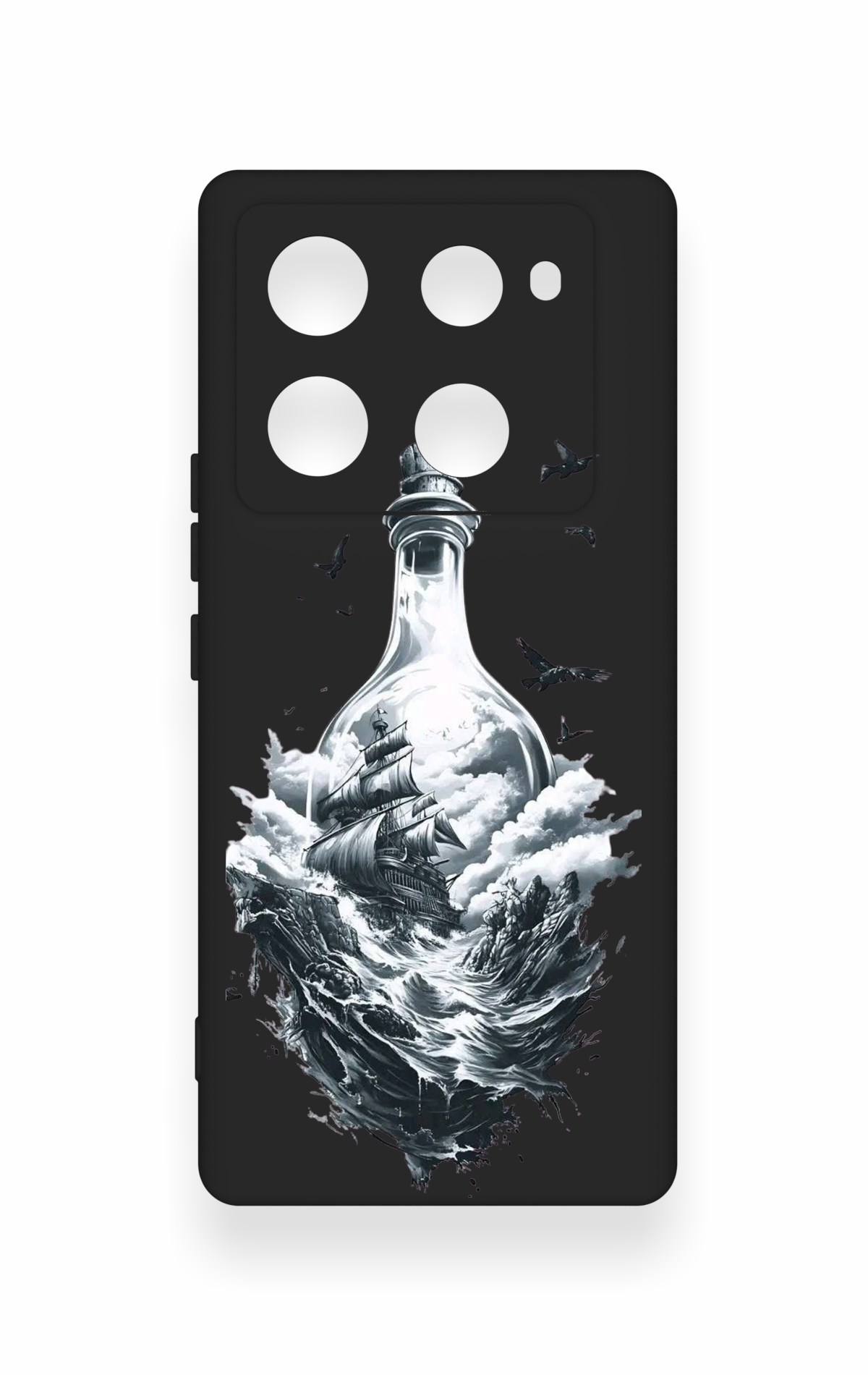 İnfinix Note 40 Pro Uyumlu Secret Sea Desenli Silikon Kılıf