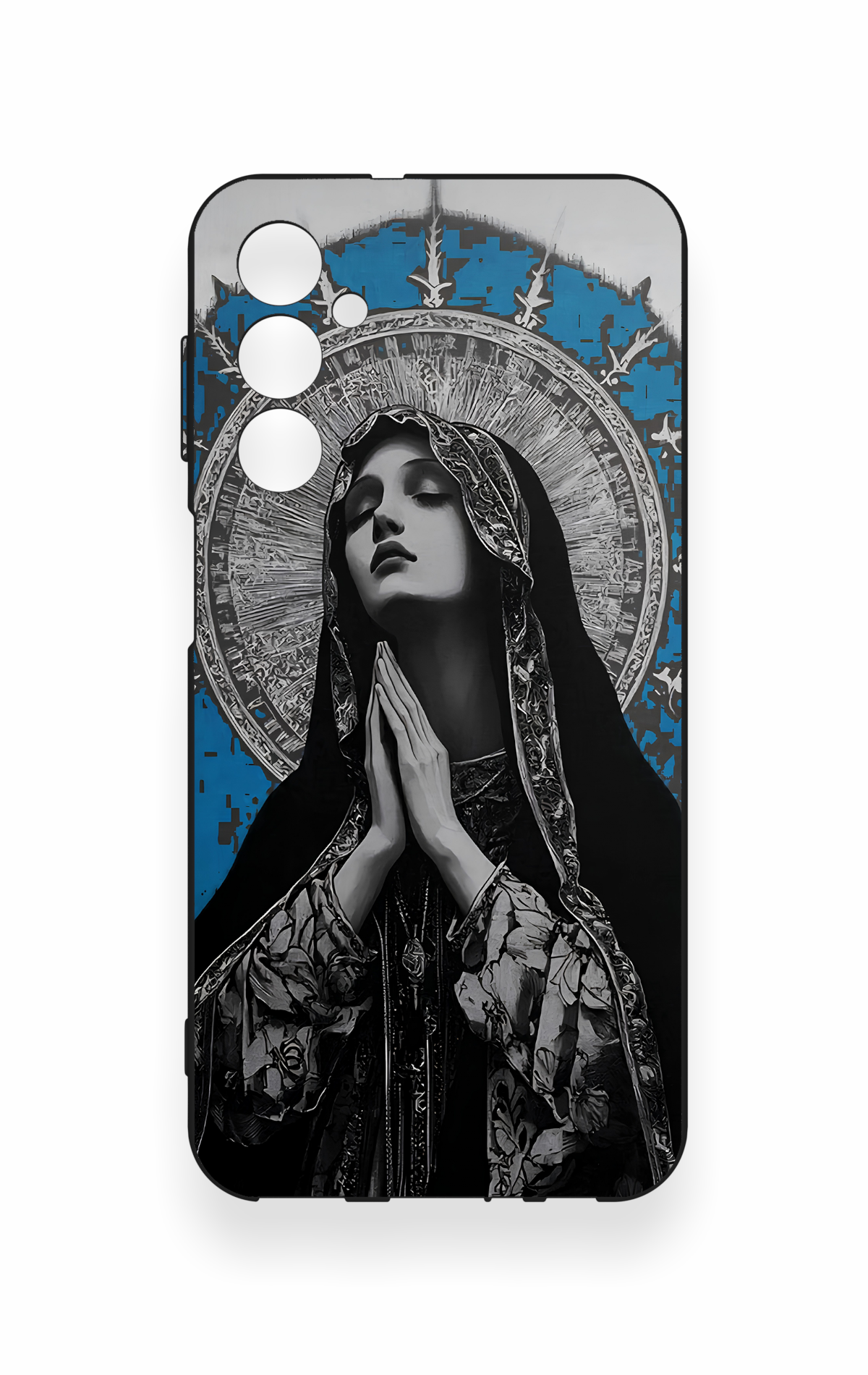 Samsung M34 Uyumlu Rahibe Desenli Silikon Kılıf