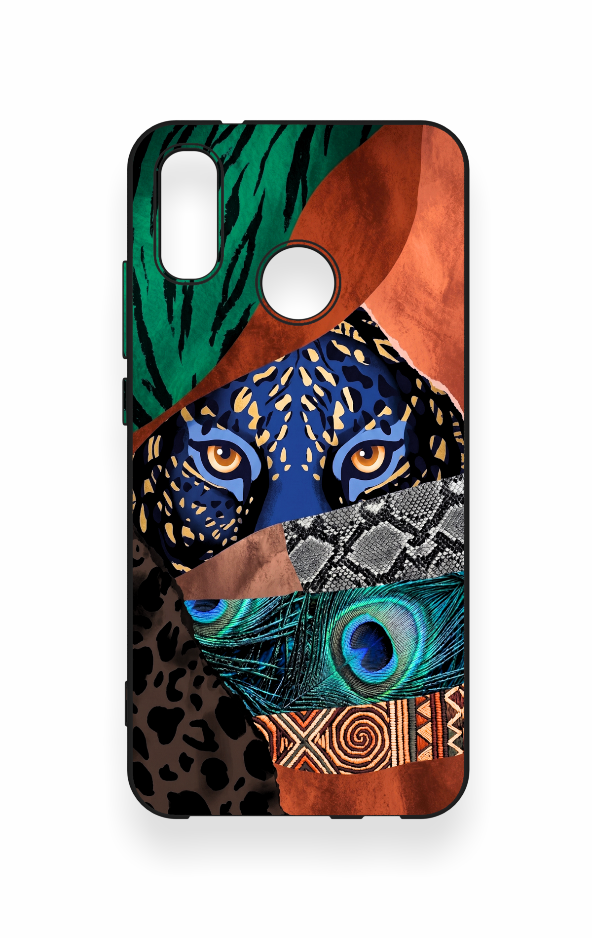 Huawei P20 Lite Uyumlu Amazon Kaplan Desenli Silikon Kılıf