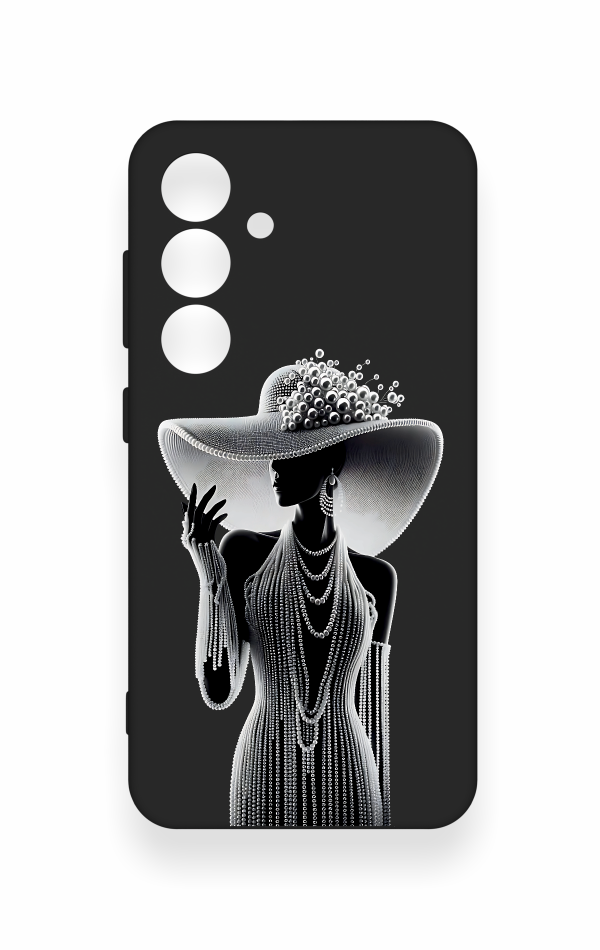 Samsung S24 Uyumlu Lady Desenli Silikon Kılıf