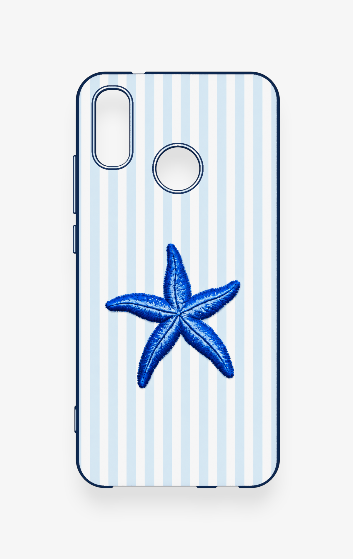 Huawei P20 Lite Uyumlu Mavi Deniz Yıldızı Desenli Silikon Kılıf