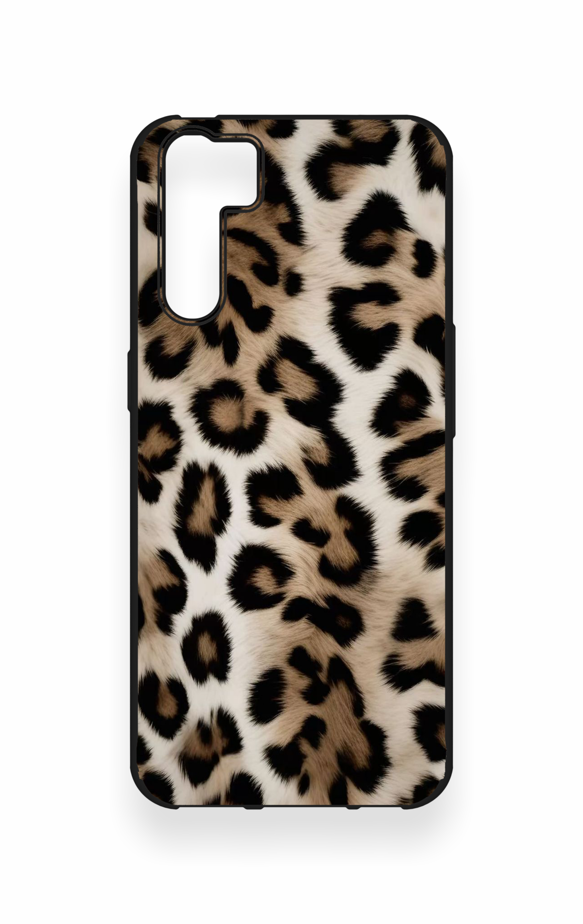 Oppo A91 Uyumlu Leopar Derisi Desenli Silikon Kılıf