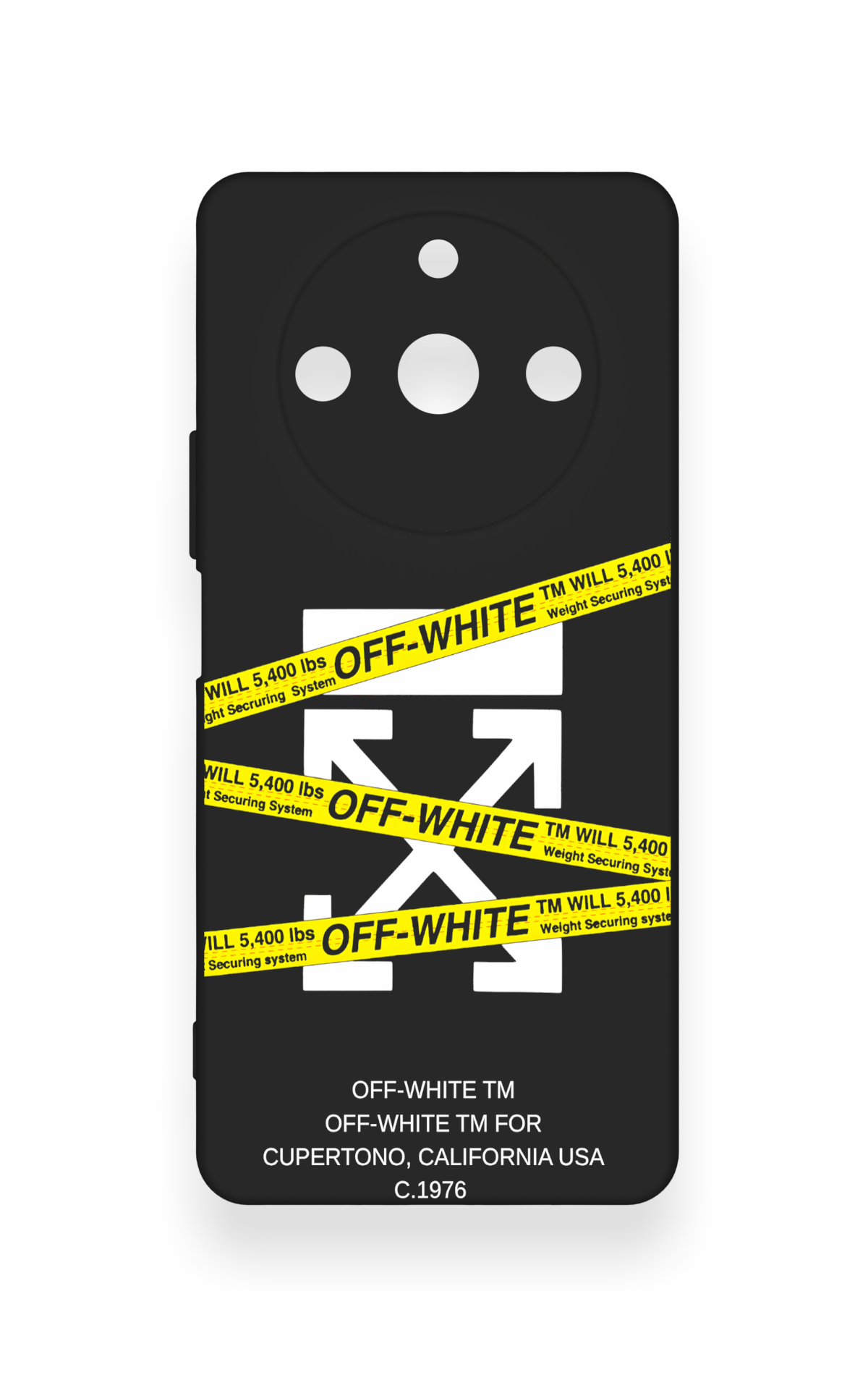 Realme 11 Pro Uyumlu Off White Desenli Silikon Kılıf