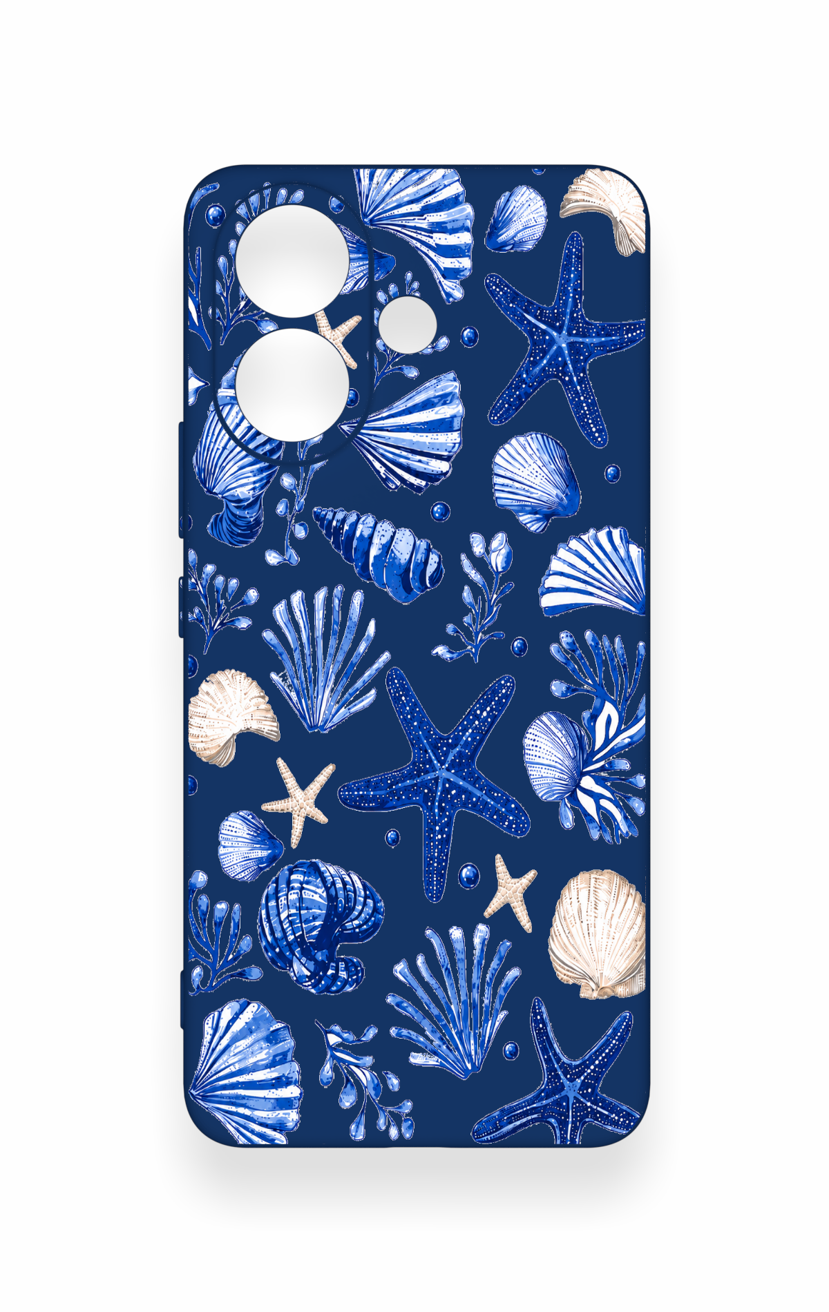 Vivo V60 Lite Uyumlu Deniz Kabuğu Desenli Silikon Kılıf