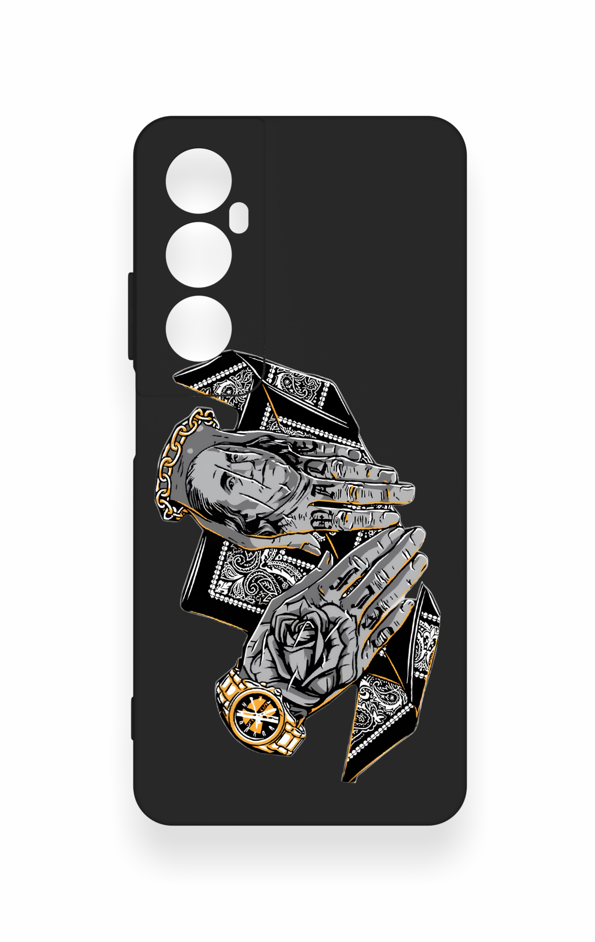 Realme C65 Uyumlu Self Made Desenli Silikon Kılıf