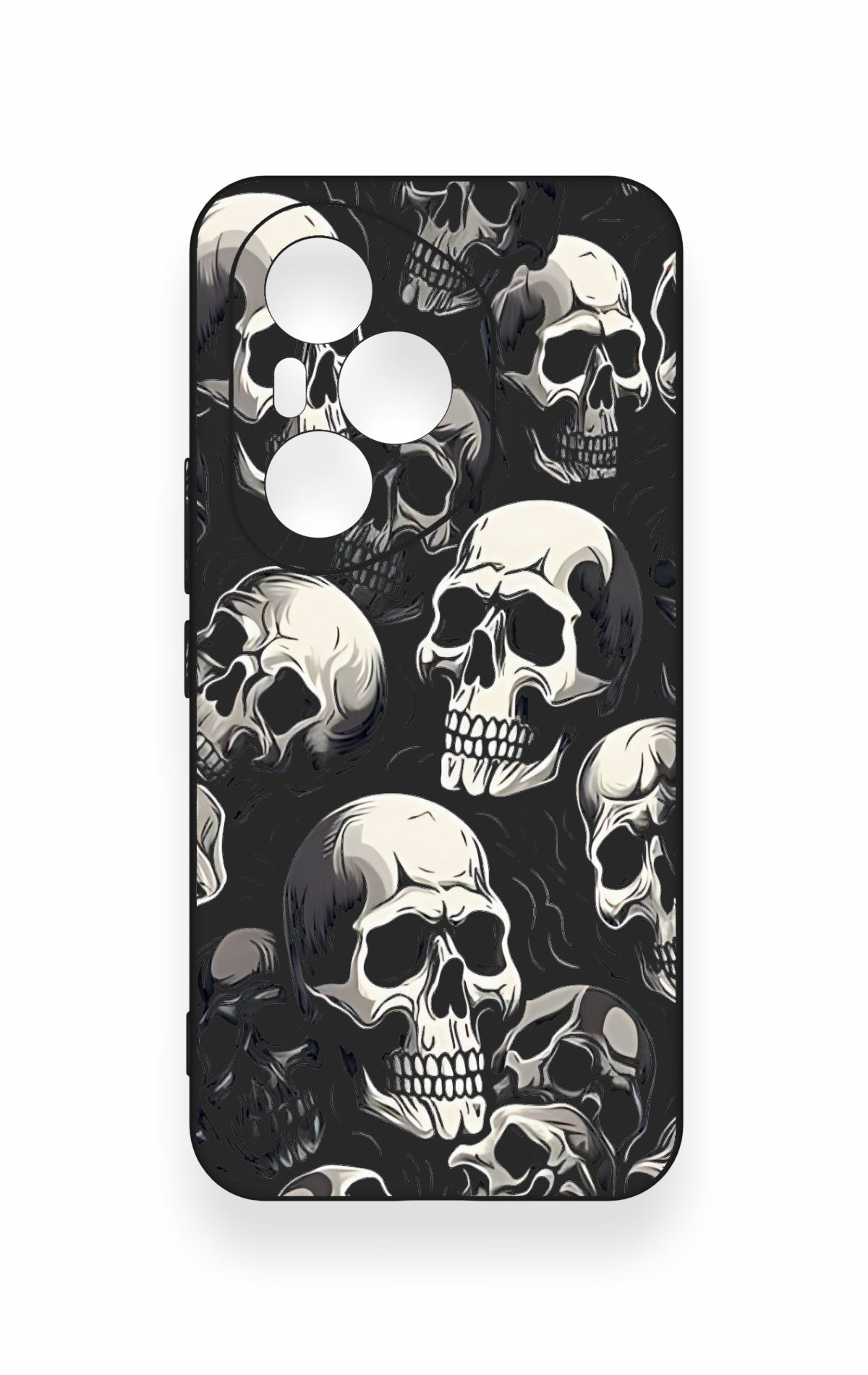 Honor 400 Pro Uyumlu Kuru Kafa Desenli Silikon Kılıf