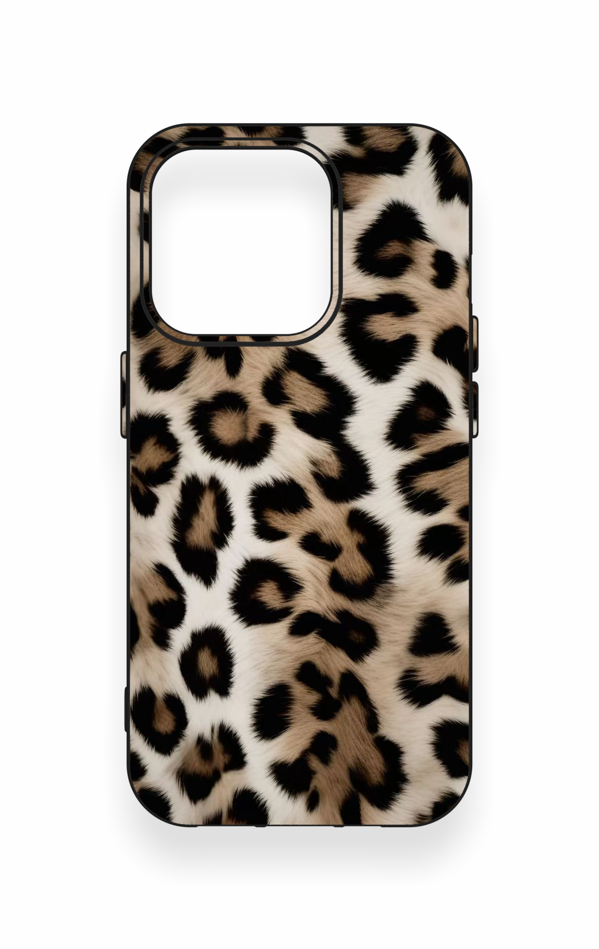iPhone 15 Pro Uyumlu Leopar Derisi Desenli Silikon Kılıf