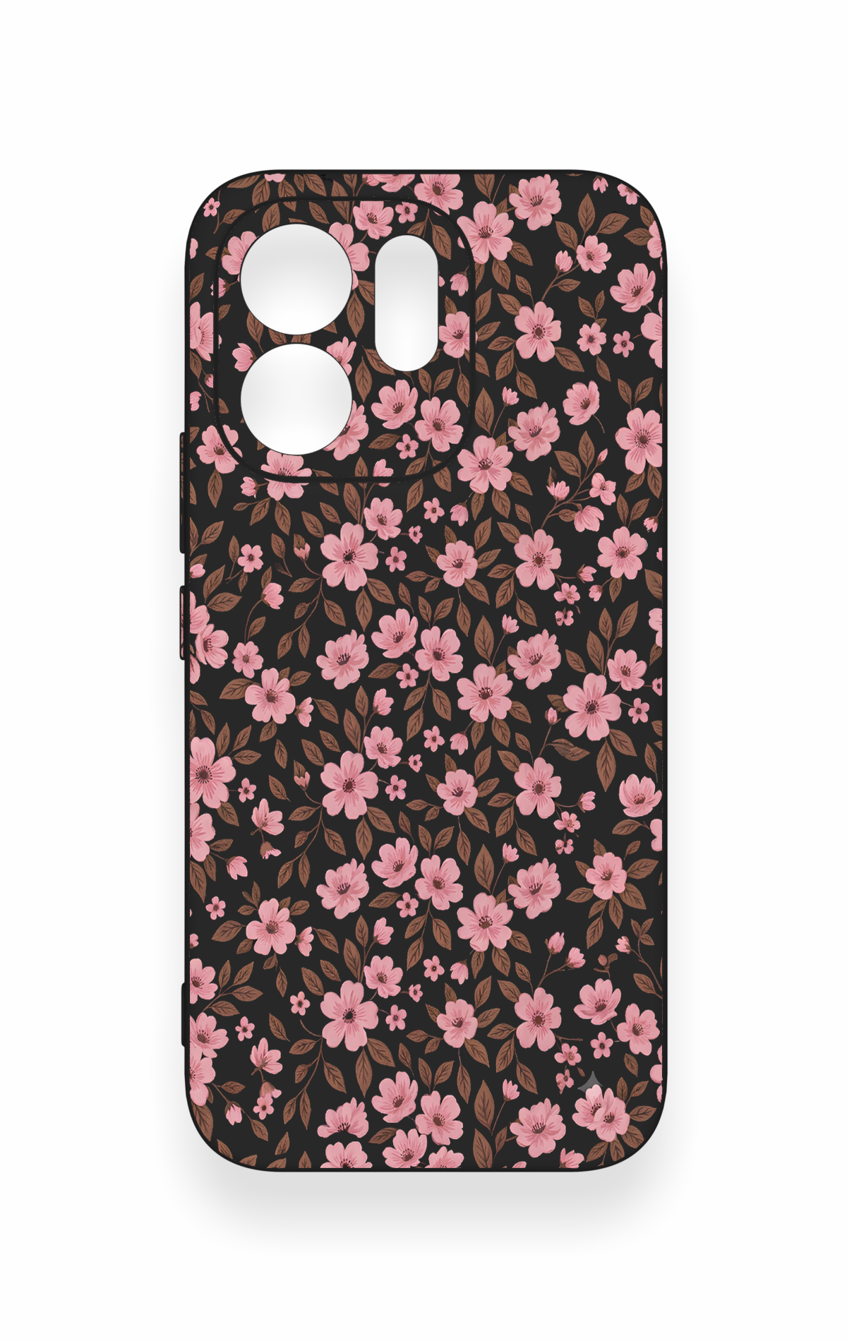 Vivo V70 5G Uyumlu Mini Pembe Çiçek Desenli Silikon Kılıf