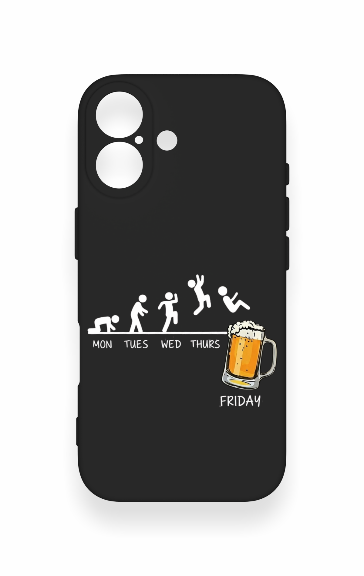 iPhone 17 Uyumlu Fun Day Friday Desenli Silikon Kılıf