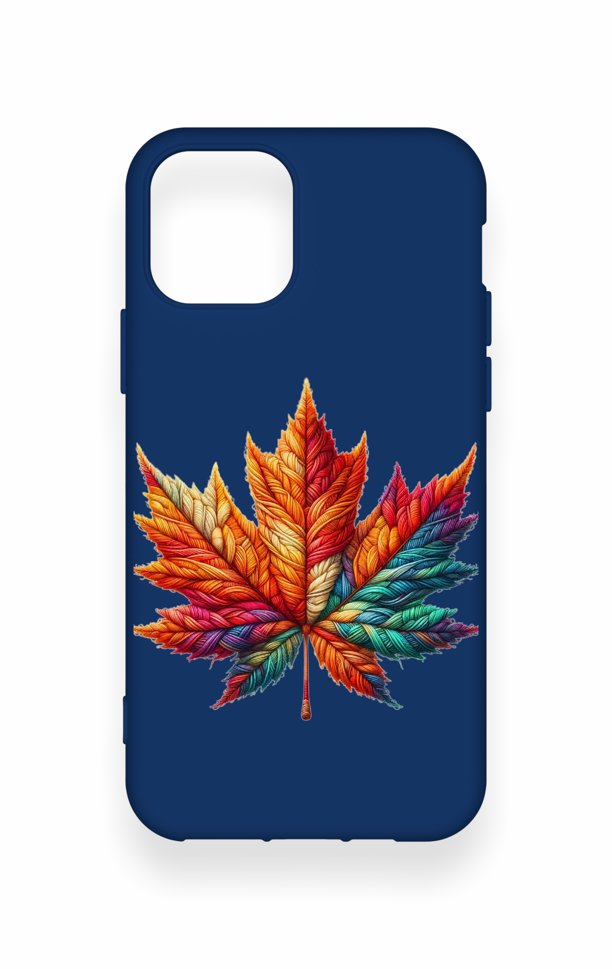 iPhone 11 Pro Uyumlu Renkli Yaprak Desenli Silikon Kılıf