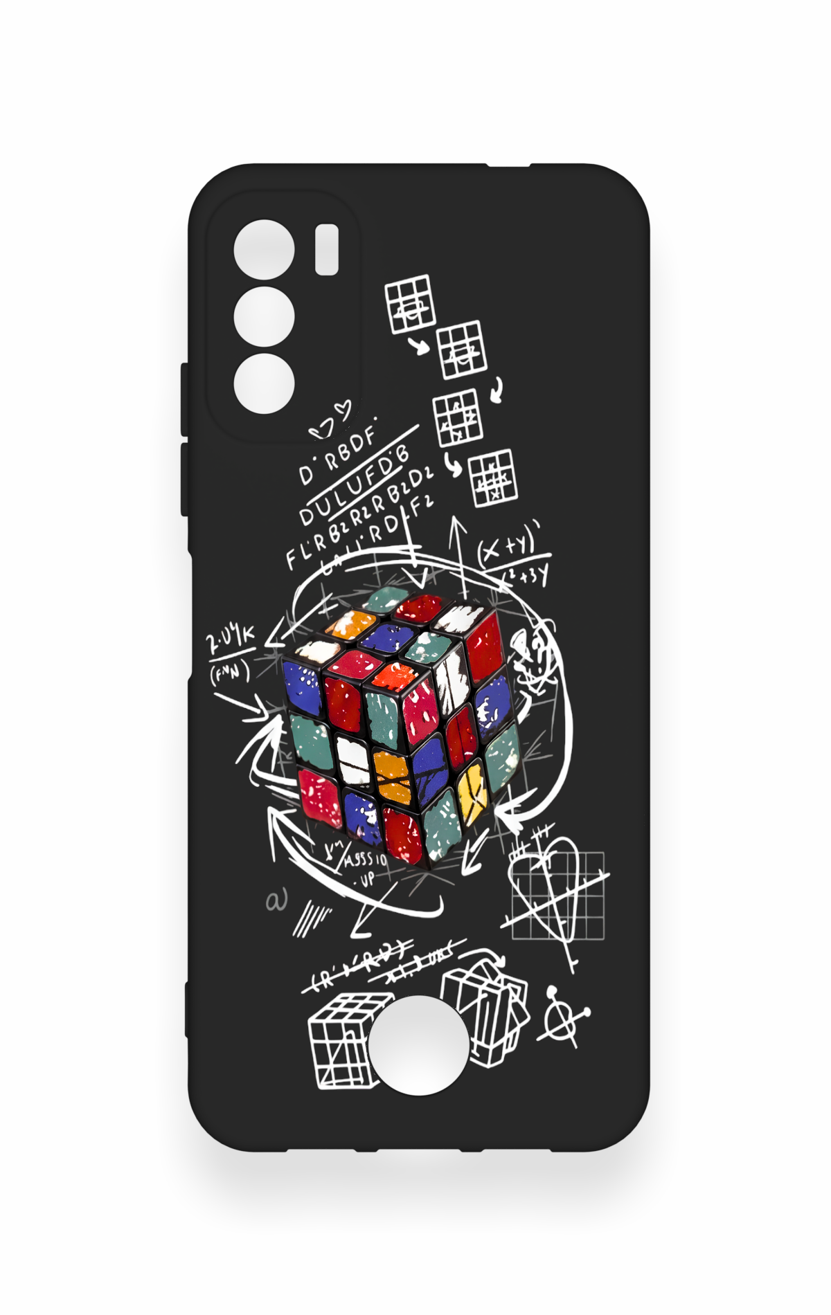 Reeder S19 Max Pro S Uyumlu Rubik Küb Desenli Silikon Kılıf