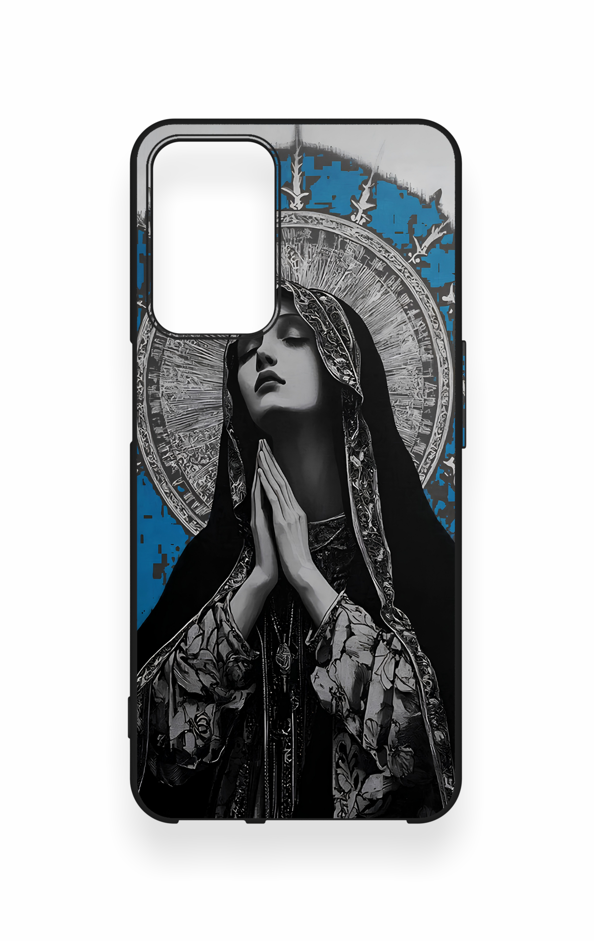 Oppo A16 Uyumlu Rahibe Desenli Silikon Kılıf