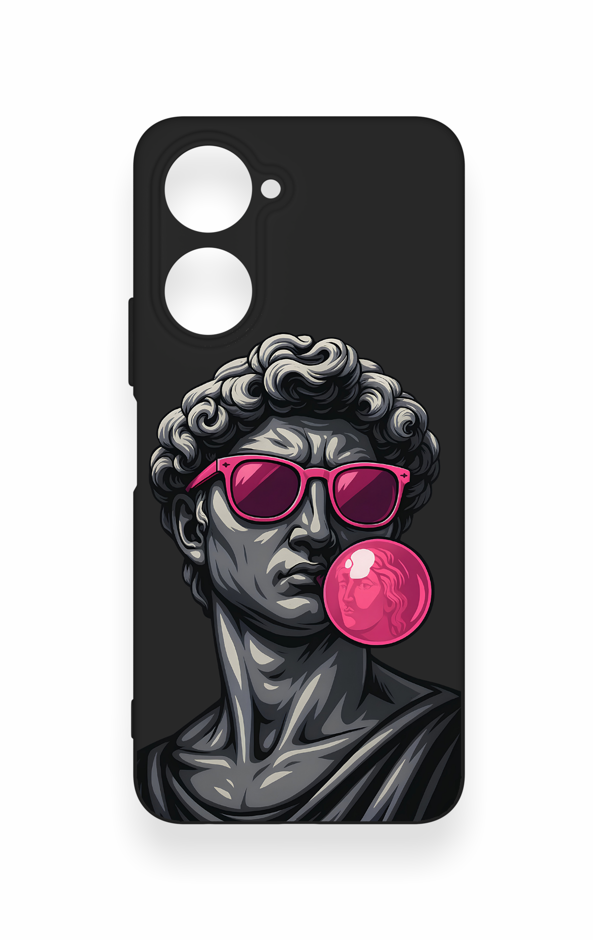 Vivo Y18 Uyumlu Pop David Desenli Silikon Kılıf