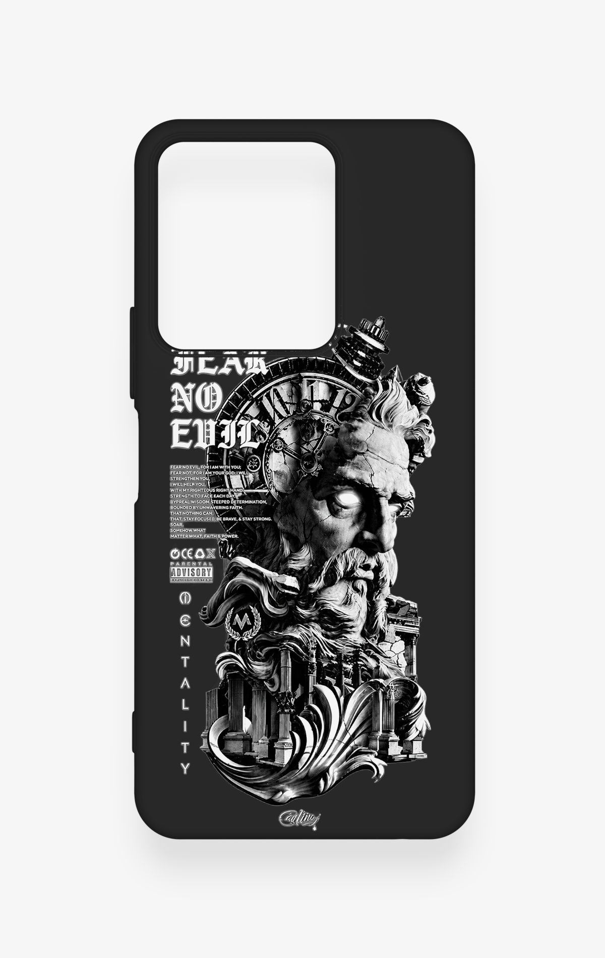 Vivo Y35 Uyumlu Fear No Evil Desenli Silikon Kılıf